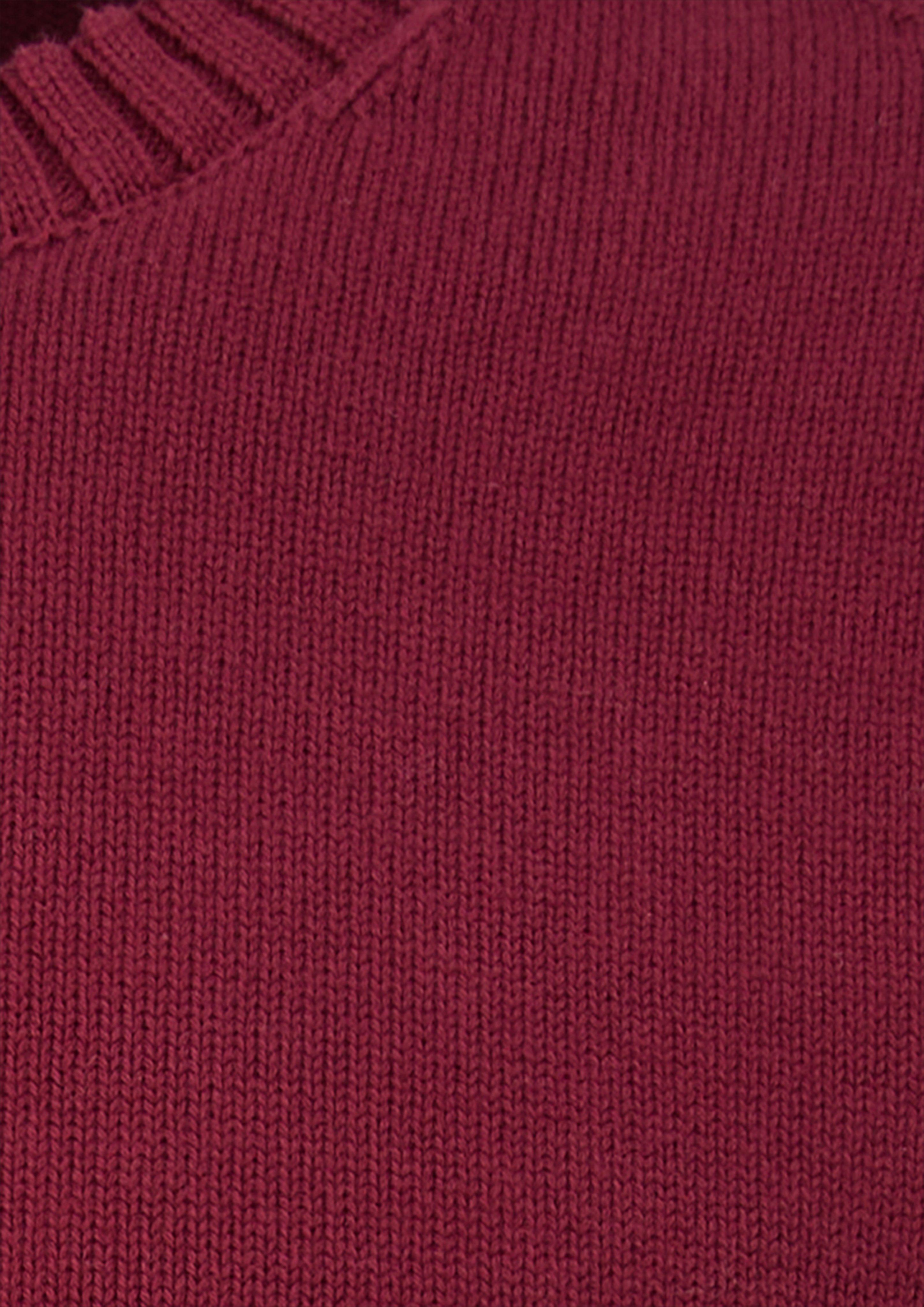 Heren Gebreide trui in rood van s.Oliver Men Tall Sizes