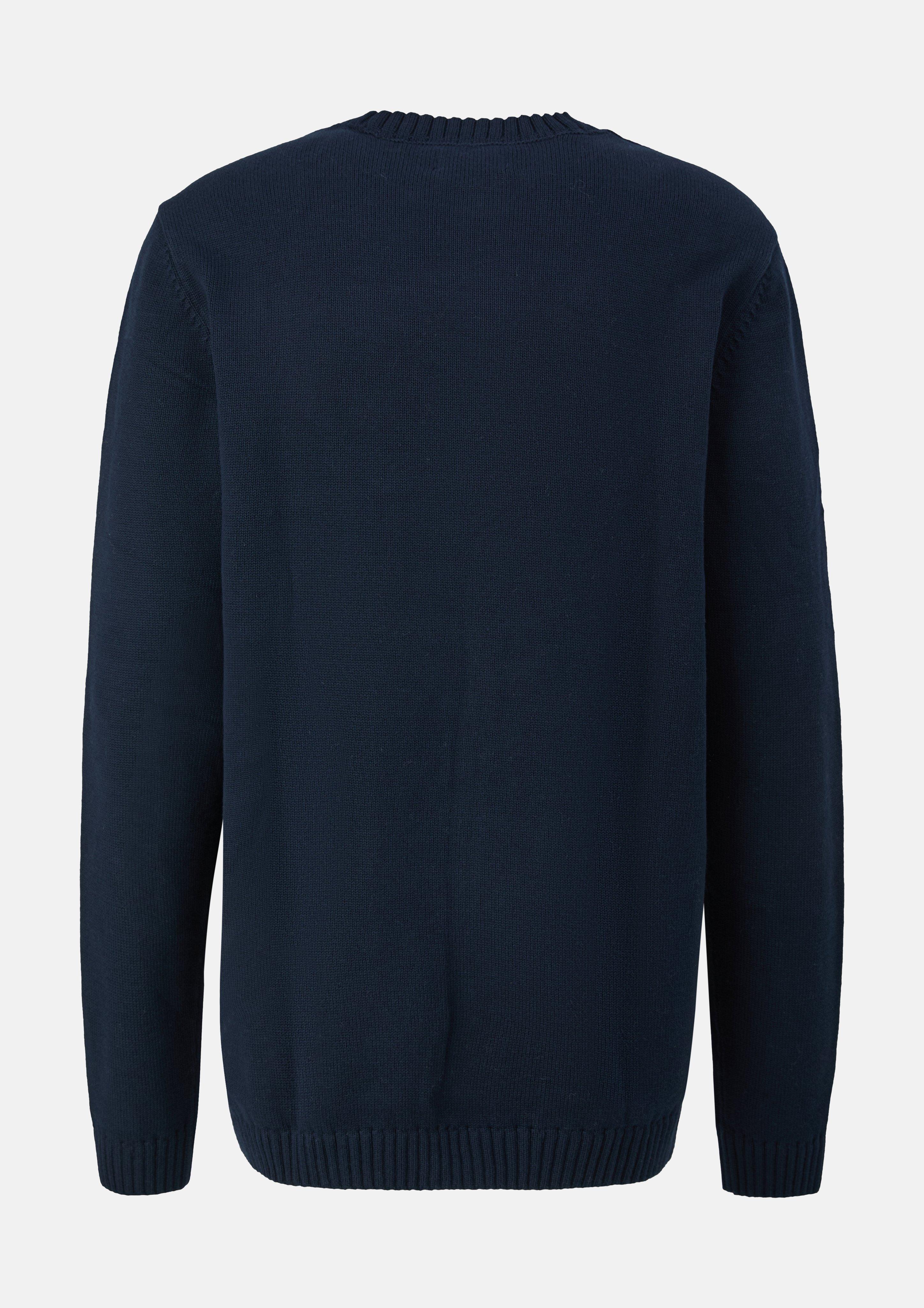 Men Knitted pullover in blue by s.Oliver Men Tall Sizes