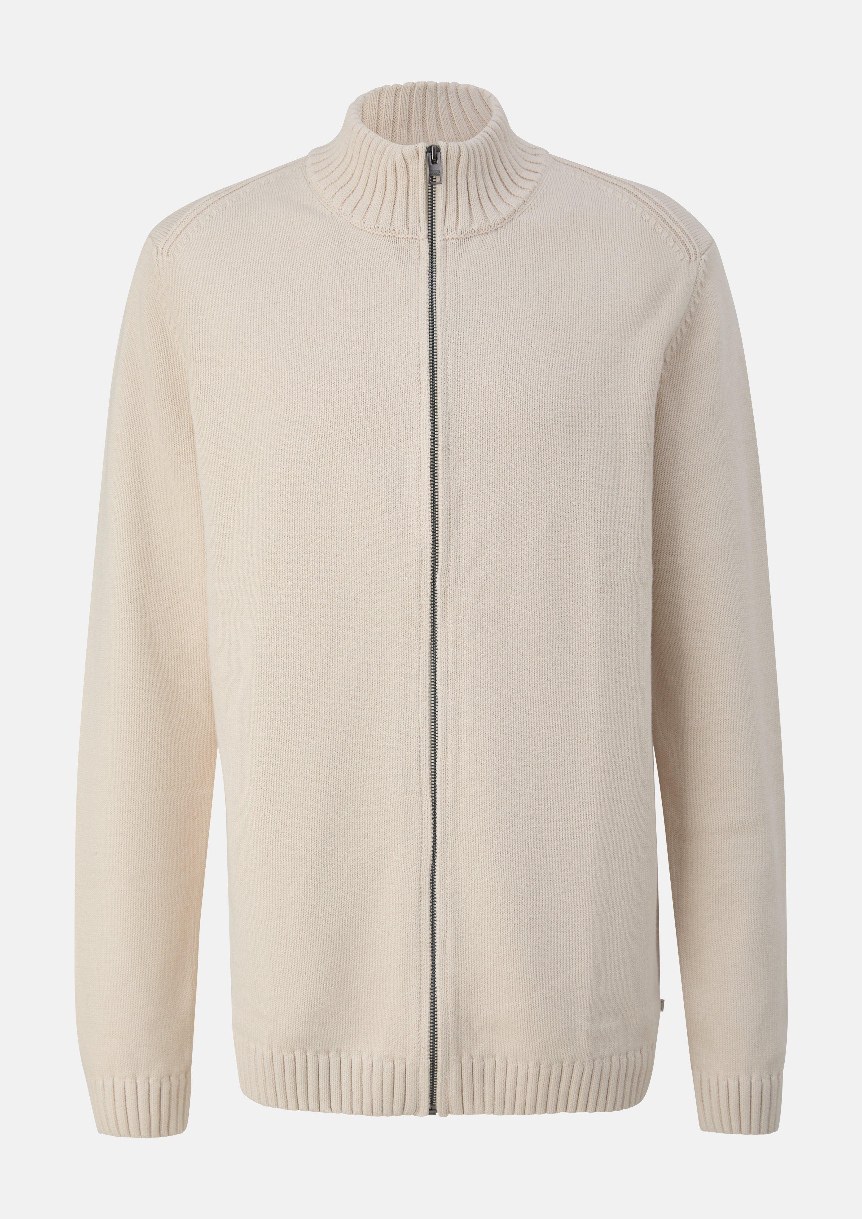 Cardigan in light beige by s.Oliver Men Tall Sizes