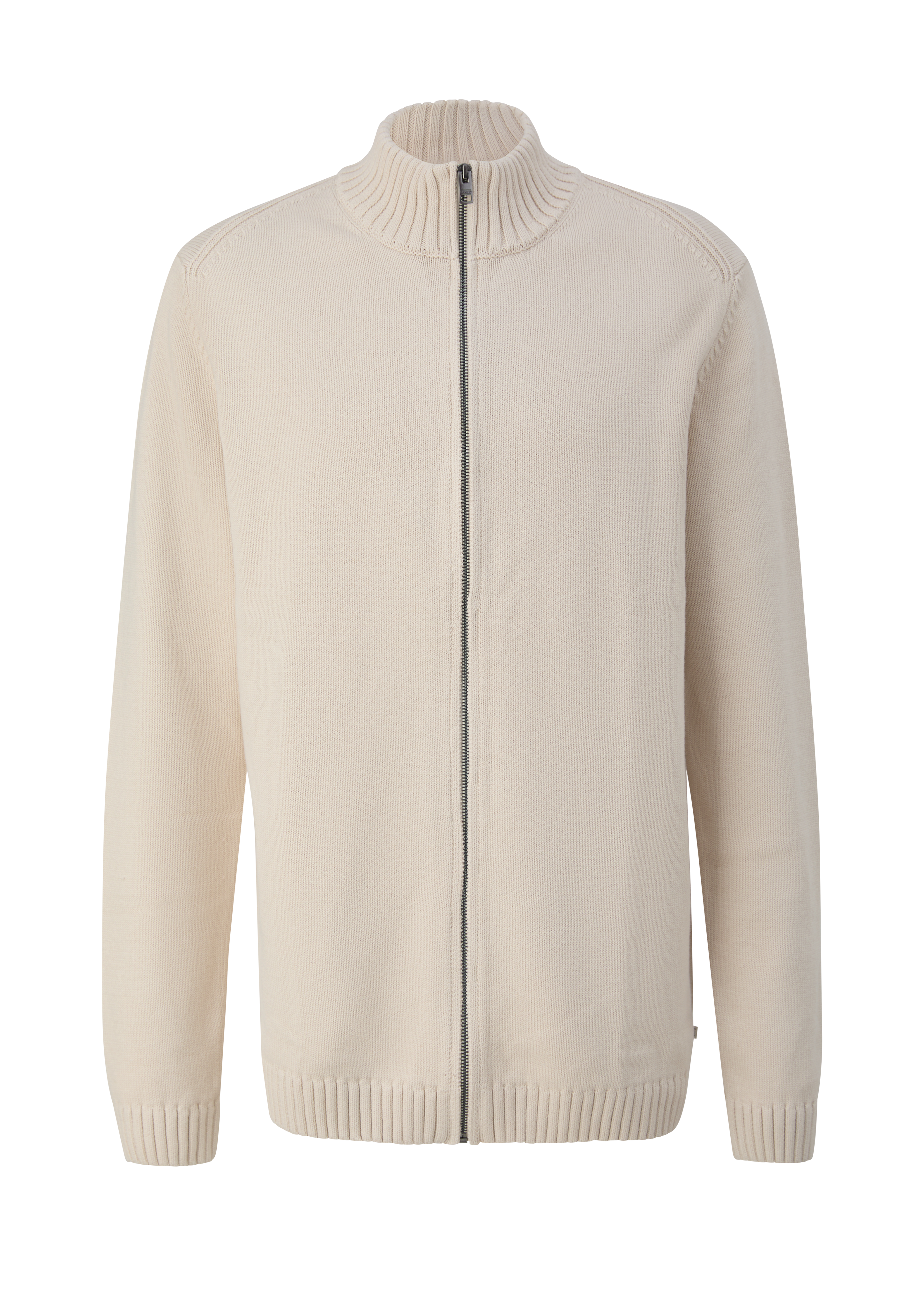 Gebreid vest met ritssluiting van 100% katoen