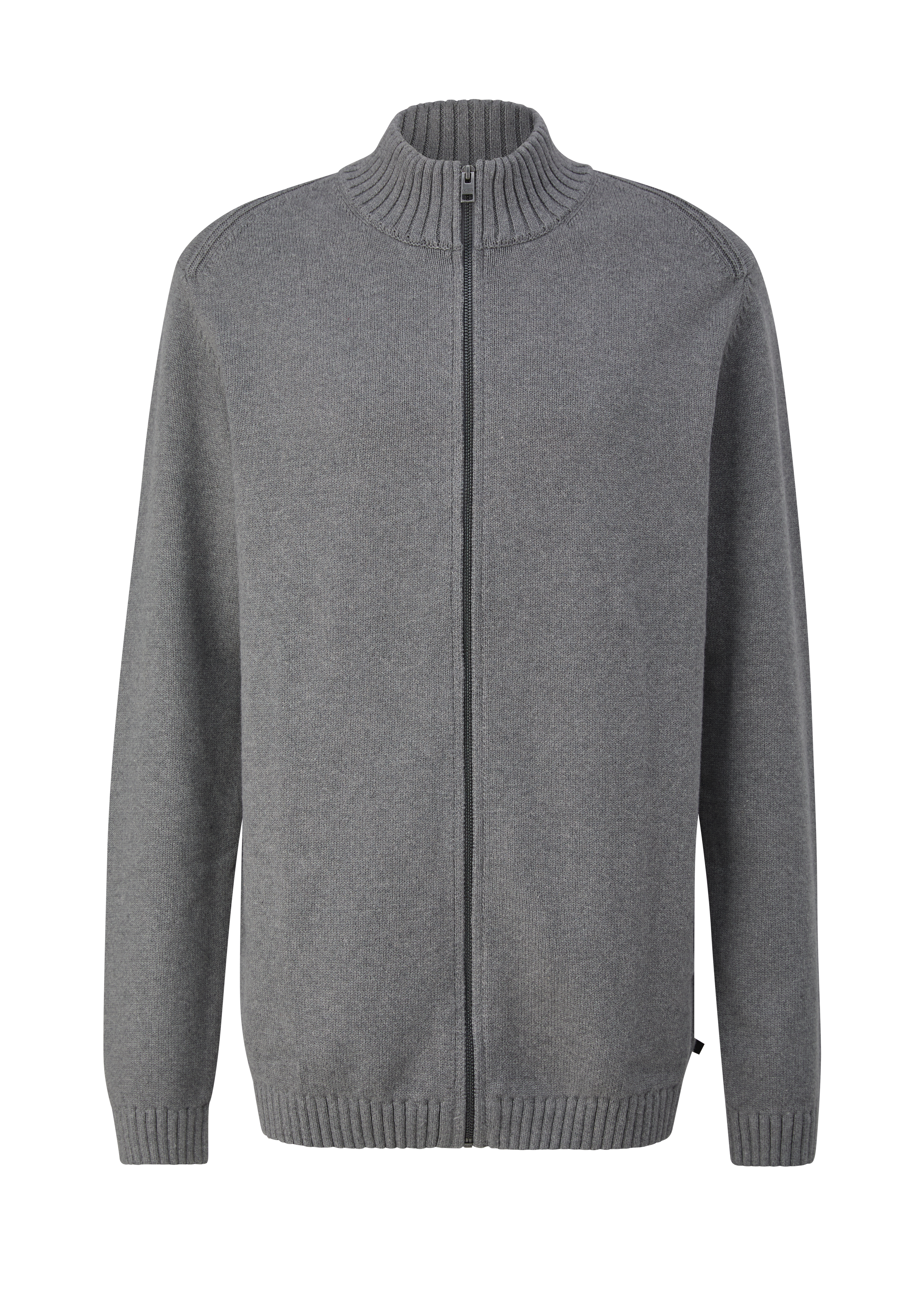 Gebreid vest met ritssluiting van 100% katoen