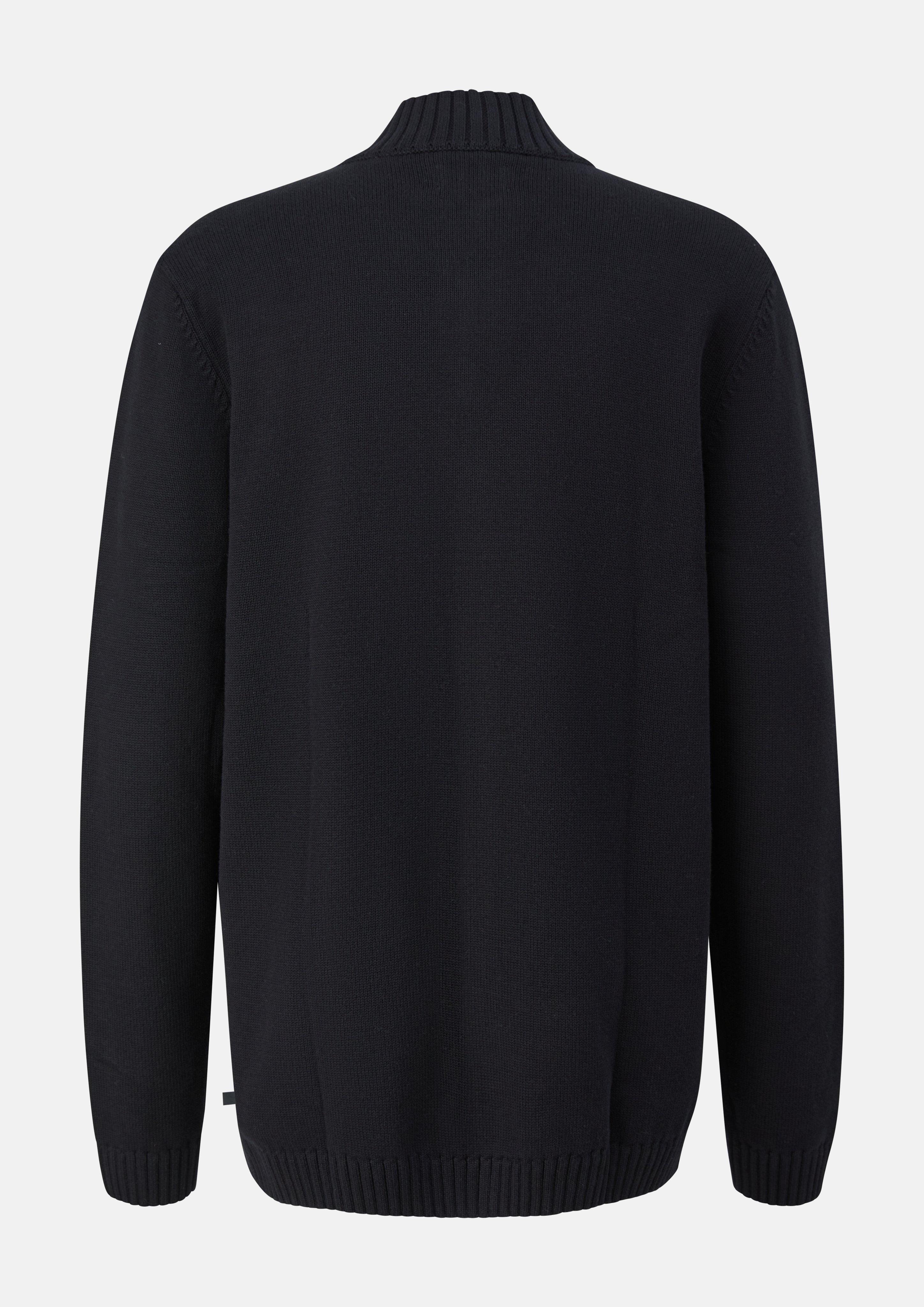 Hommes Veste en tricot en noir de s.Oliver Men Tall Sizes