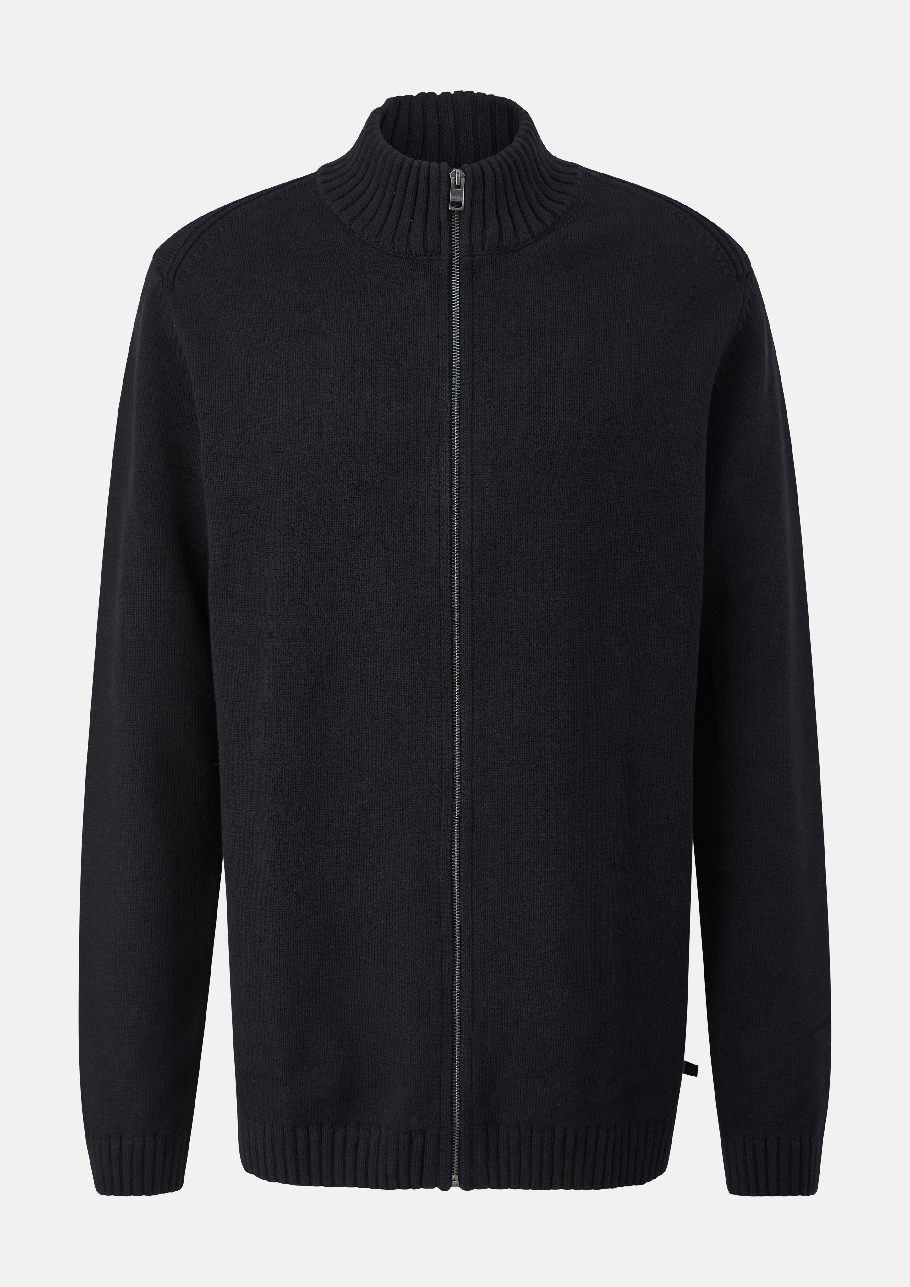 Hommes Veste en tricot en noir de s.Oliver Men Tall Sizes