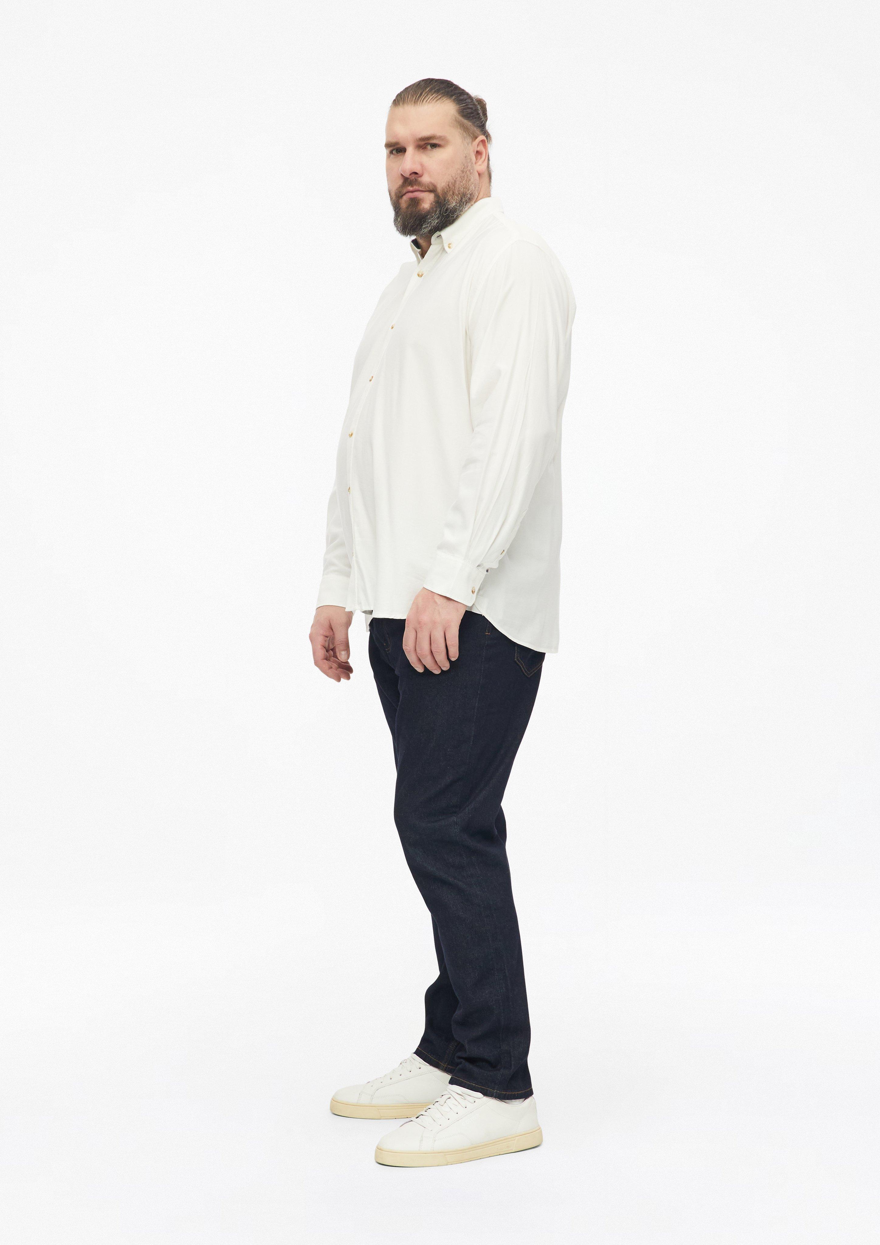 Páni Regular Fit: košeľa mäkká na dotyk s golierom na gombíky vo farbe krémová od s.Oliver Men Big Sizes