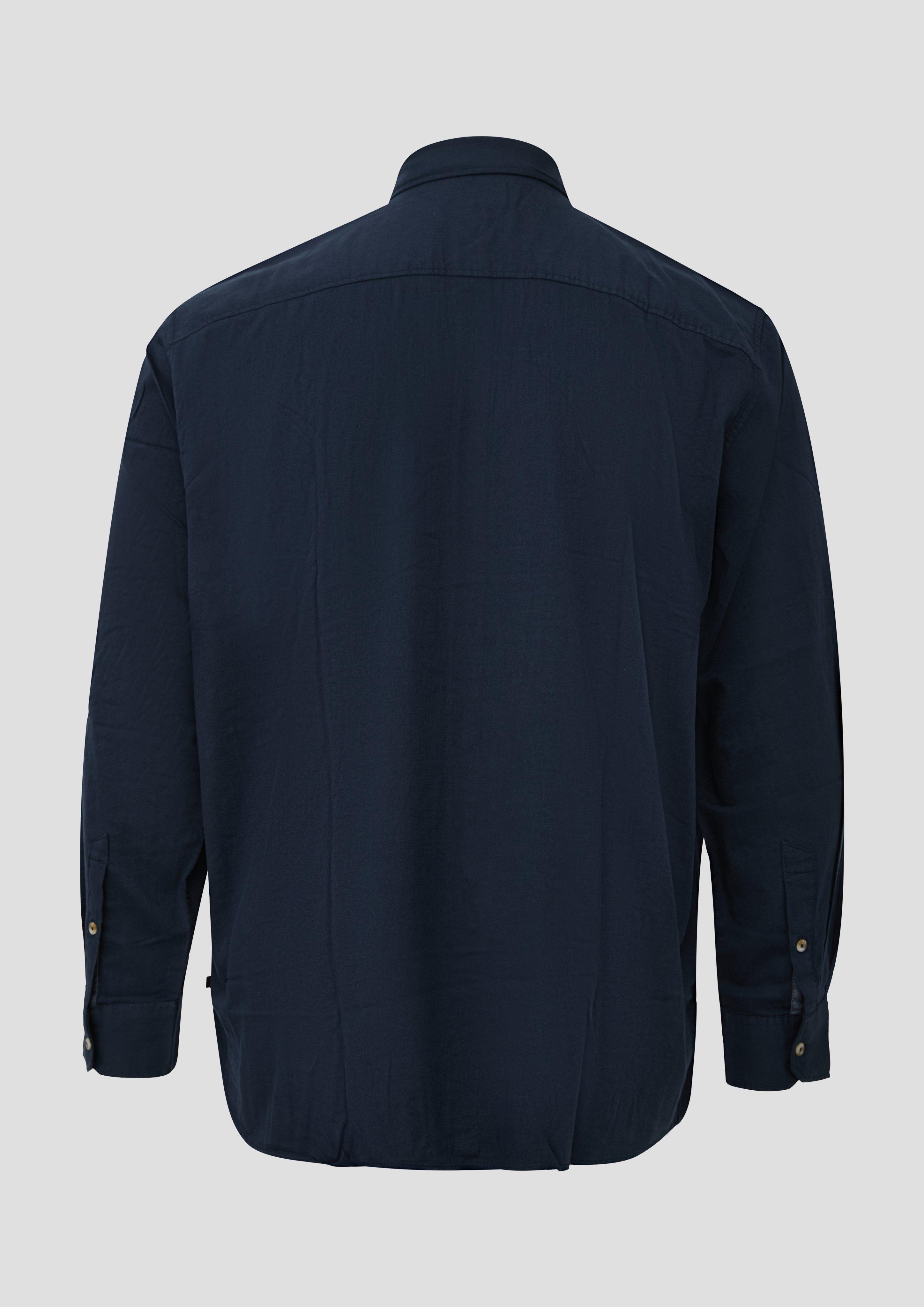 Hommes Coupe classique : chemise au toucher doux avec col boutonné en bleu de s.Oliver Men Big Sizes