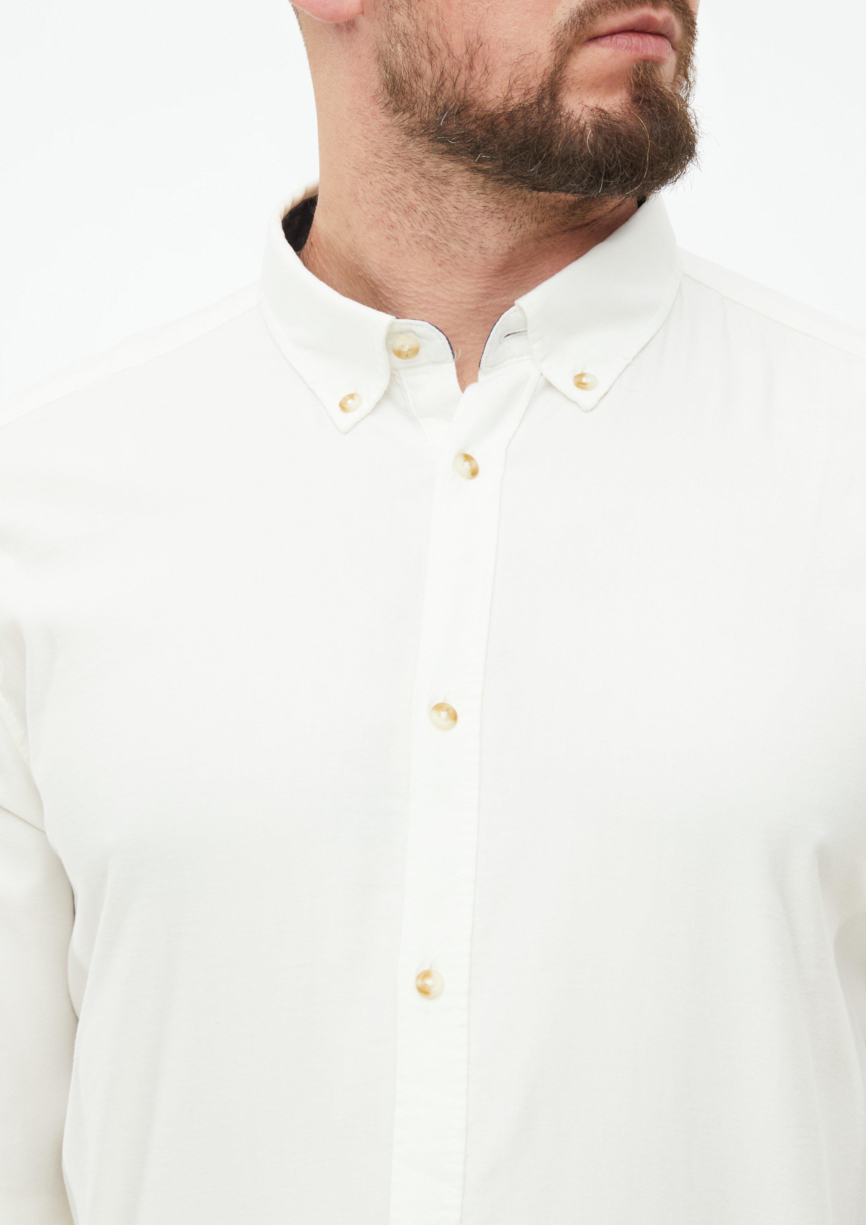 Hommes Coupe classique : chemise au toucher doux avec col boutonné en crème de s.Oliver Men Tall Sizes