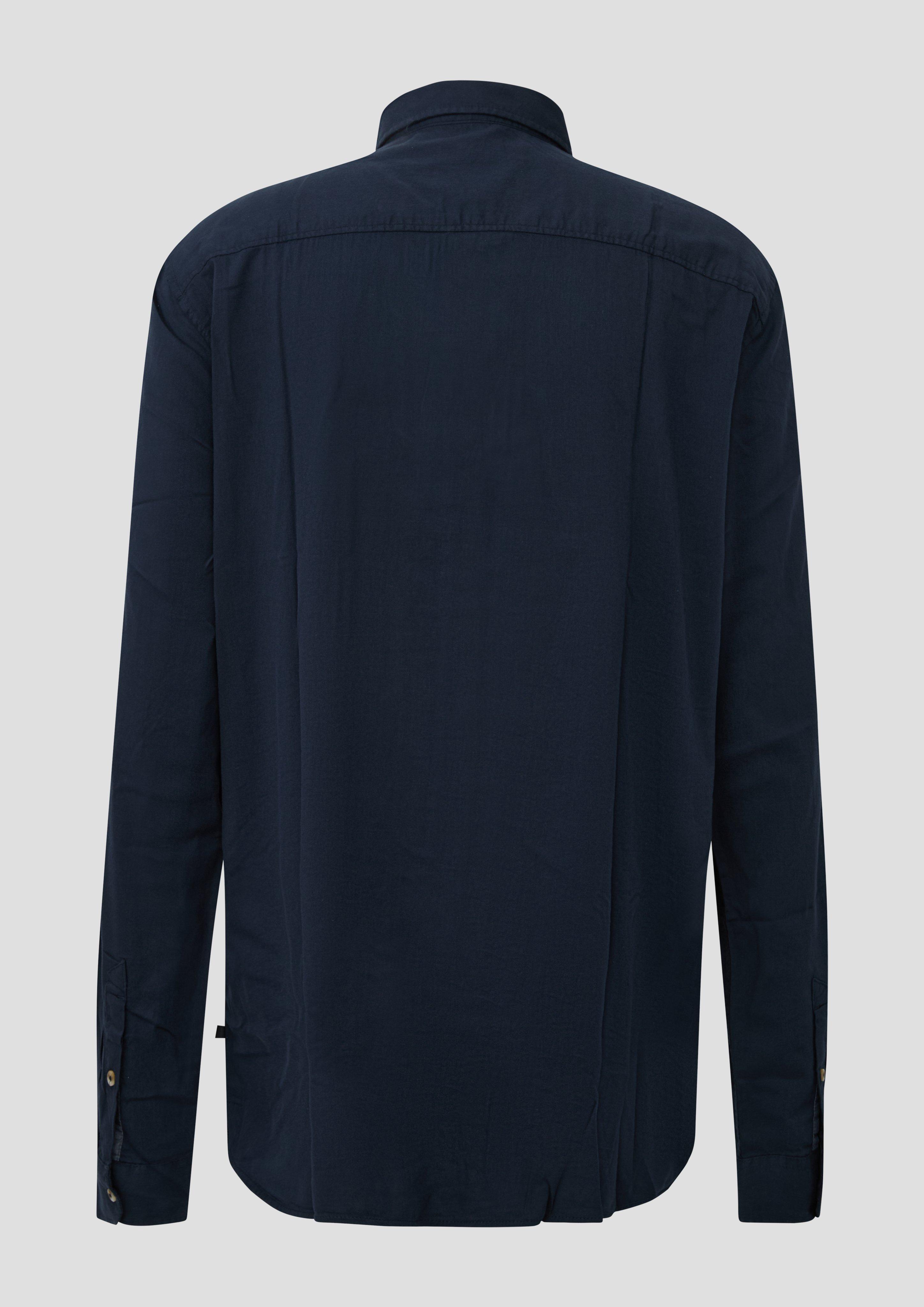 Hommes Coupe classique : chemise au toucher doux avec col boutonné en bleu de s.Oliver Men Tall Sizes