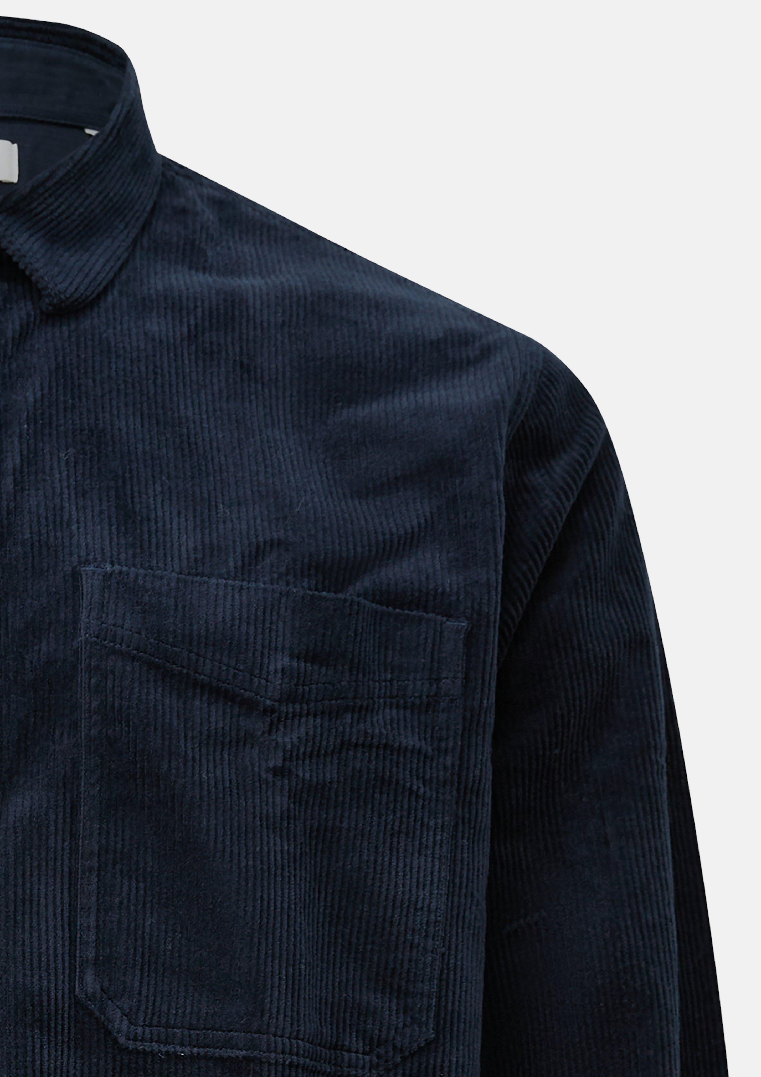 Herren Lässiges Cord-Overshirt aus Baumwollstretch in blau von s.Oliver Men Big Sizes