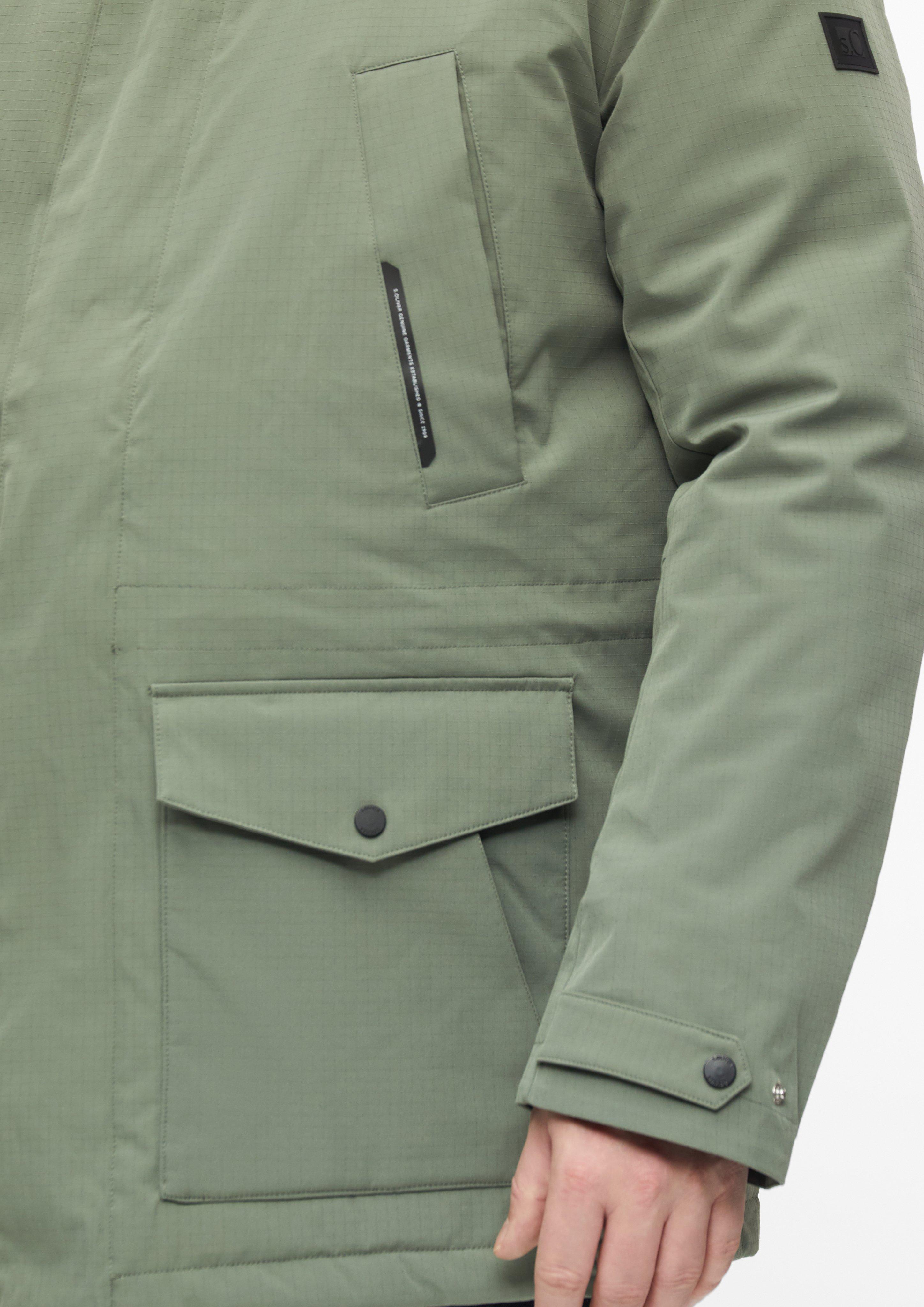 Men Outdoor jacket in olive by s.Oliver Men Big Sizes