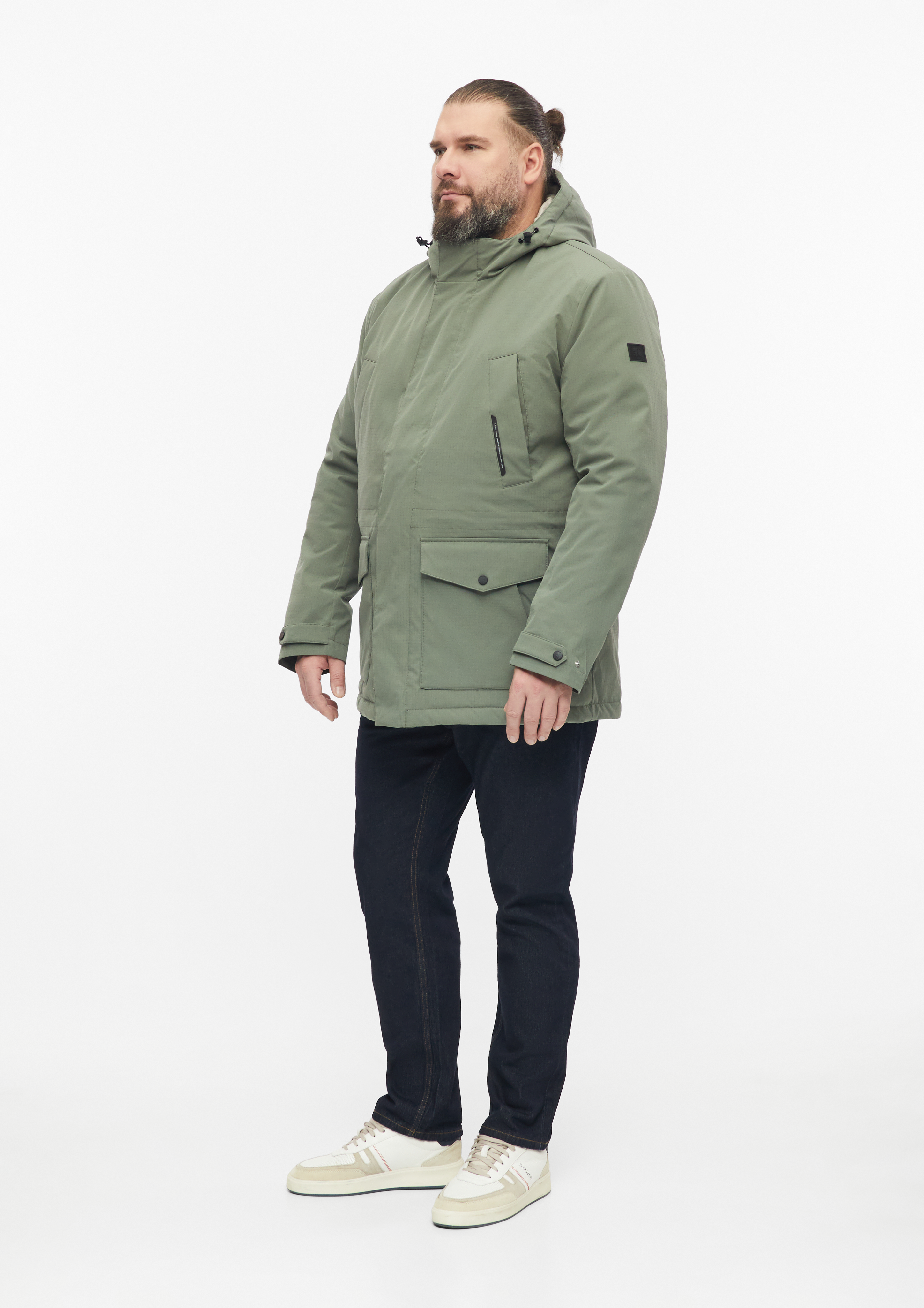 Men Outdoor jacket in olive by s.Oliver Men Big Sizes