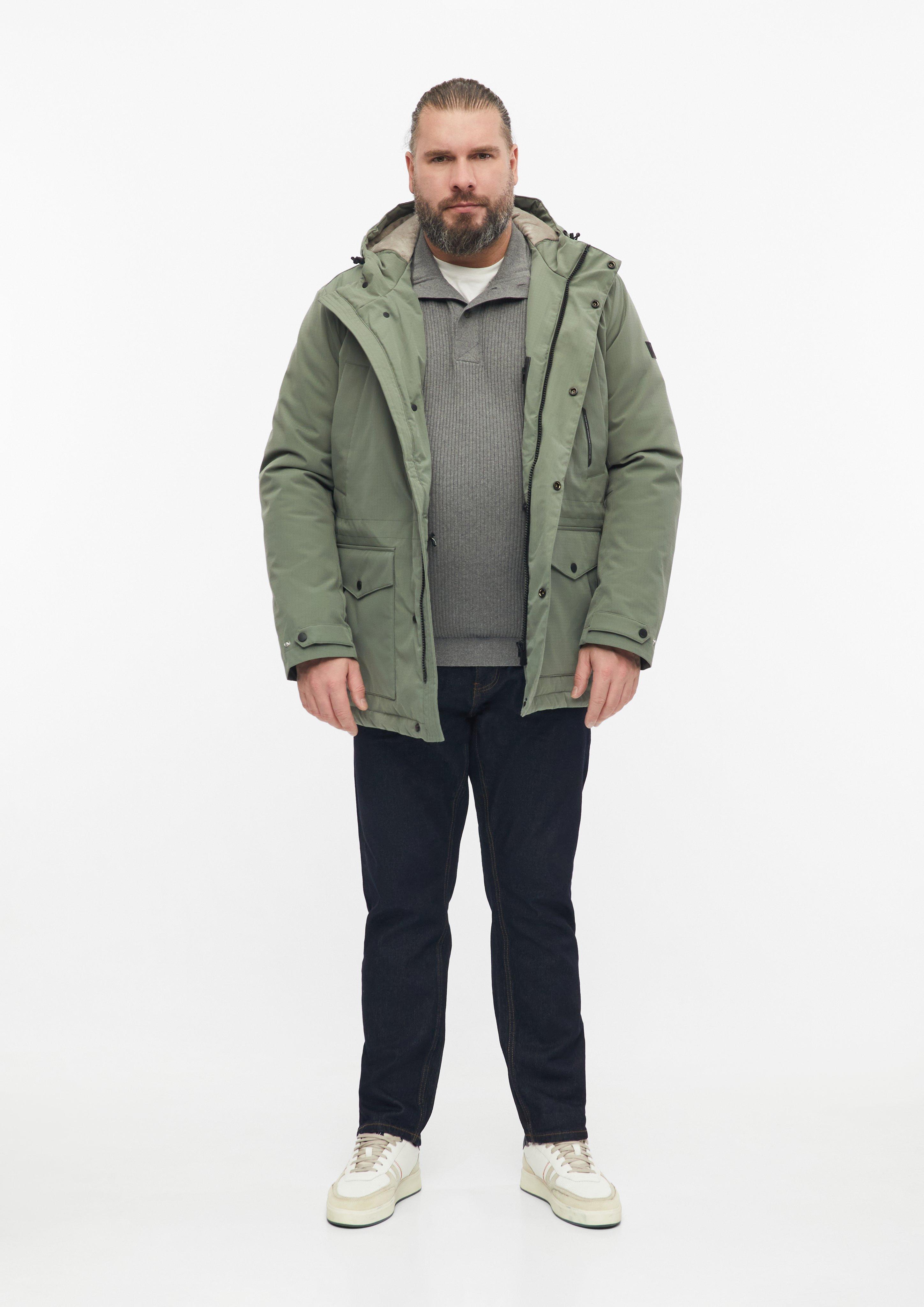 Men Outdoor jacket in olive by s.Oliver Men Big Sizes