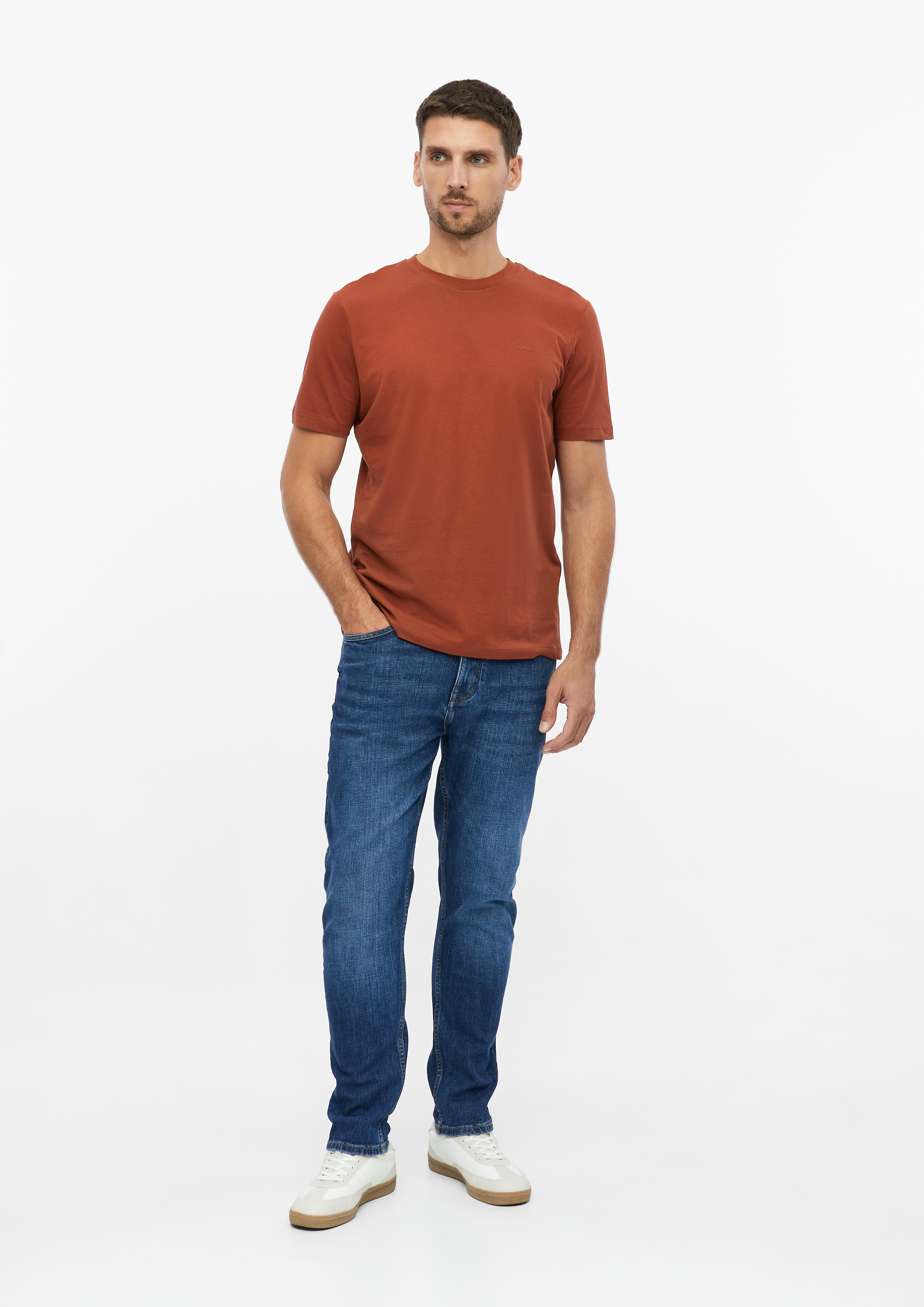 Hommes T-shirt en orange de s.Oliver