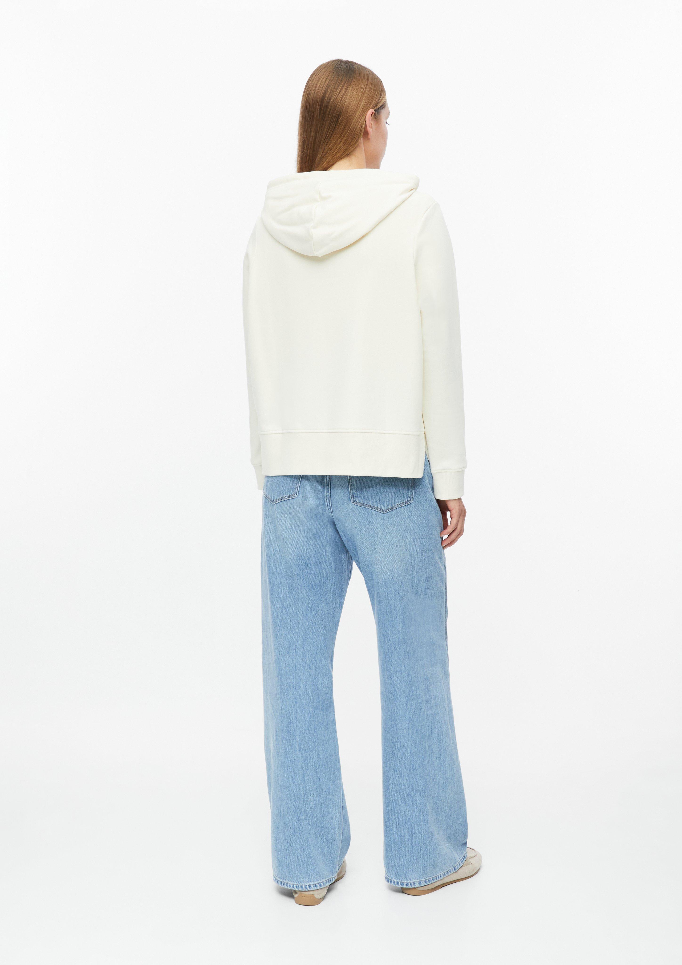 Damen Sweatshirt mit Kapuze im Relaxed Fit in creme von s.Oliver