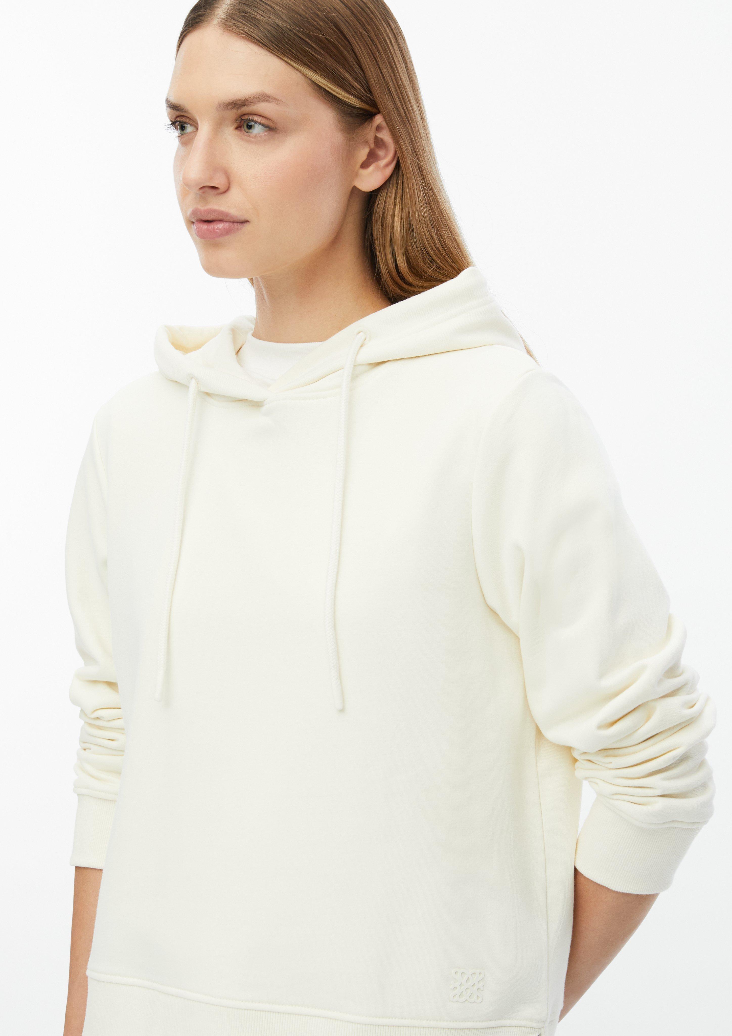 Damen Sweatshirt mit Kapuze im Relaxed Fit in creme von s.Oliver