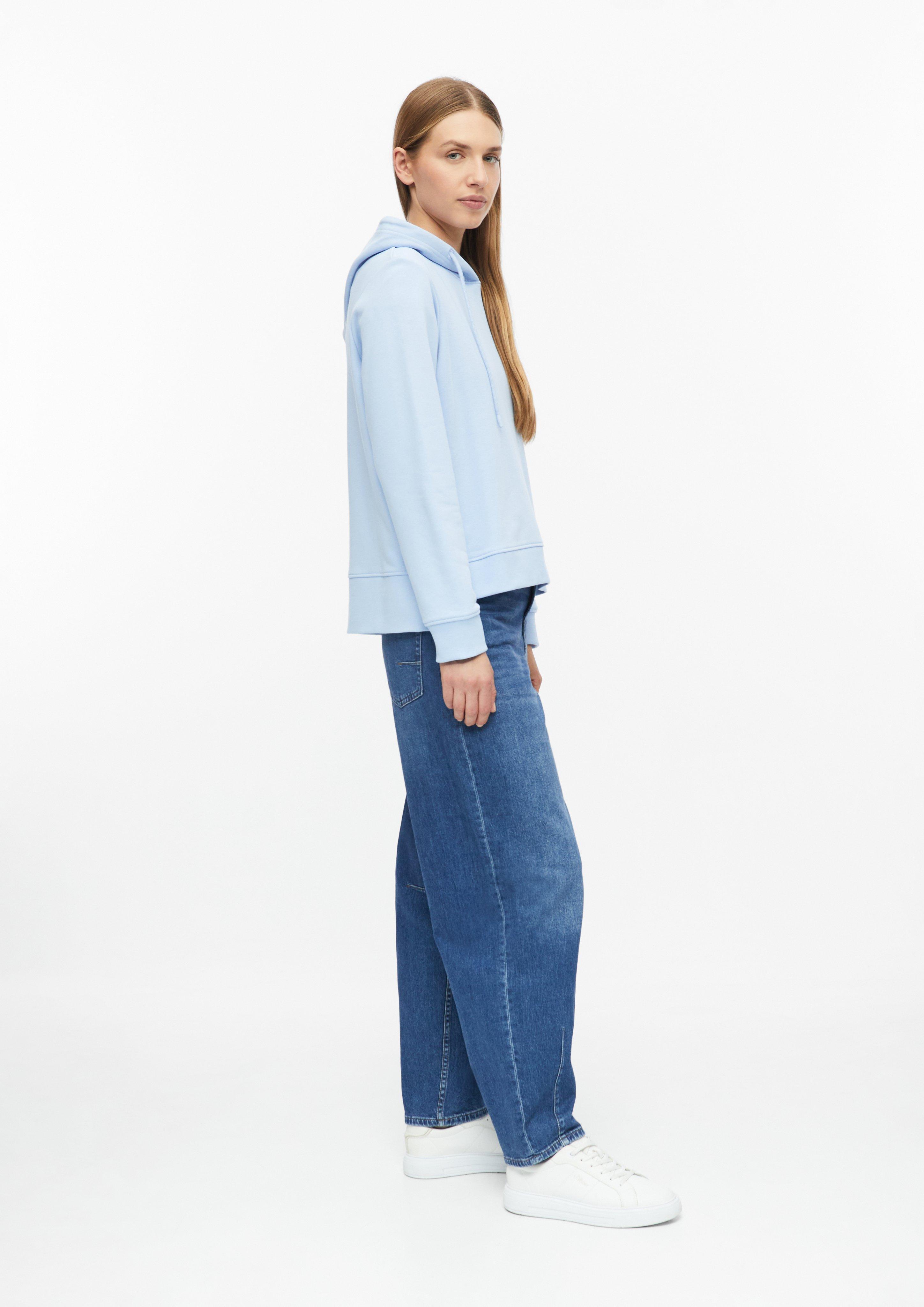 Damen Sweatshirt mit Kapuze im Relaxed Fit in blau von s.Oliver