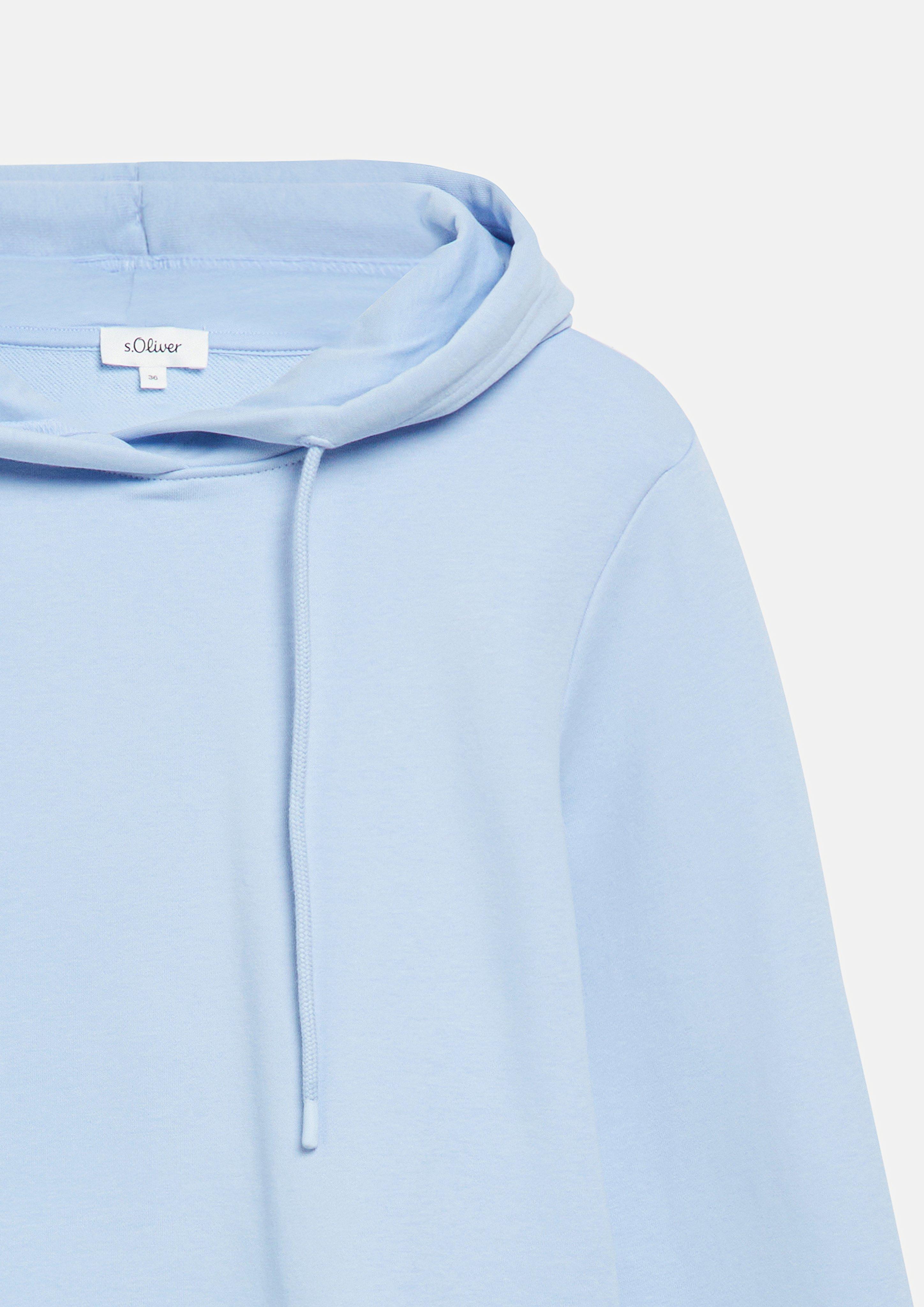 Damen Sweatshirt mit Kapuze im Relaxed Fit in blau von s.Oliver