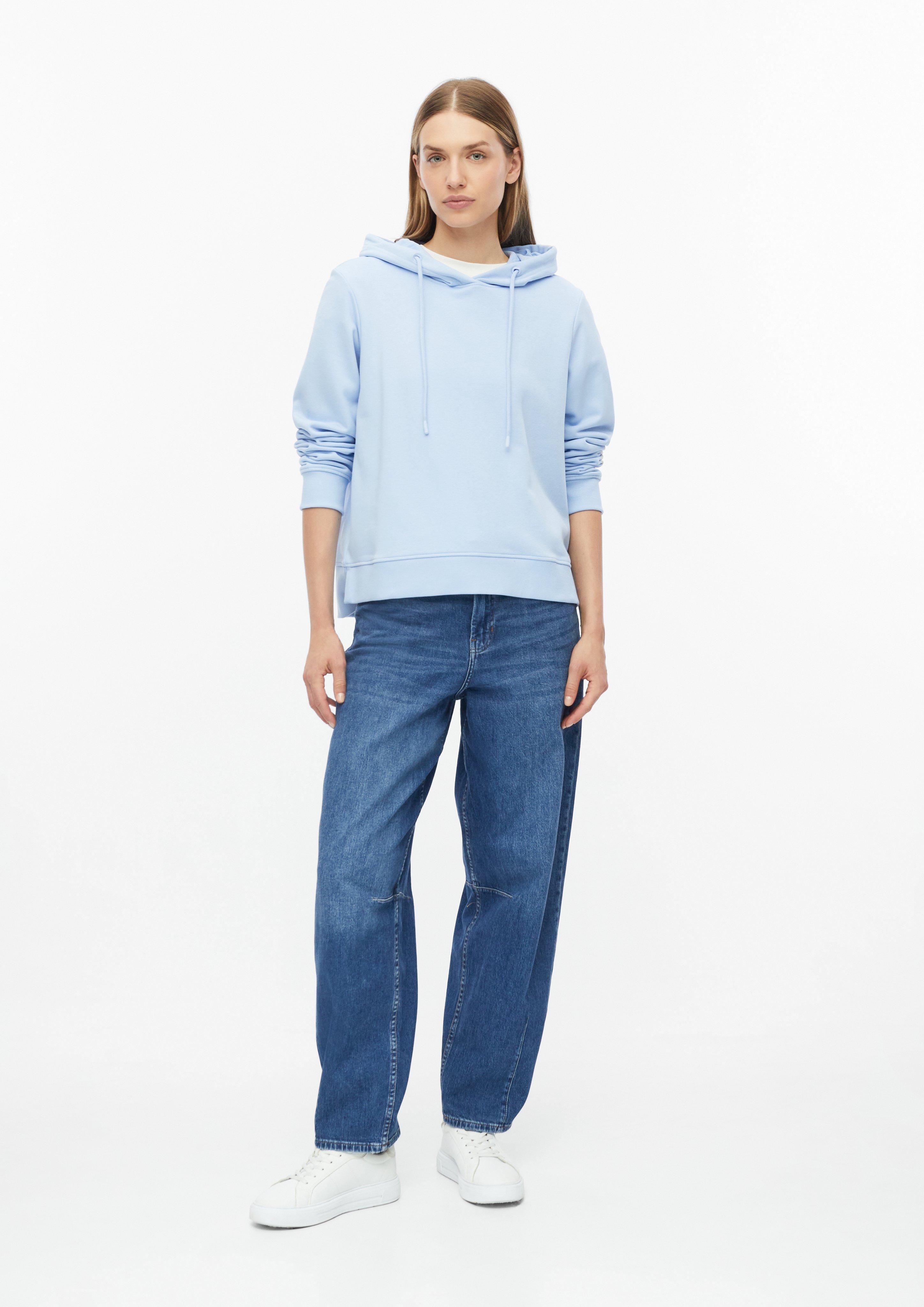 Damen Sweatshirt mit Kapuze im Relaxed Fit in blau von s.Oliver