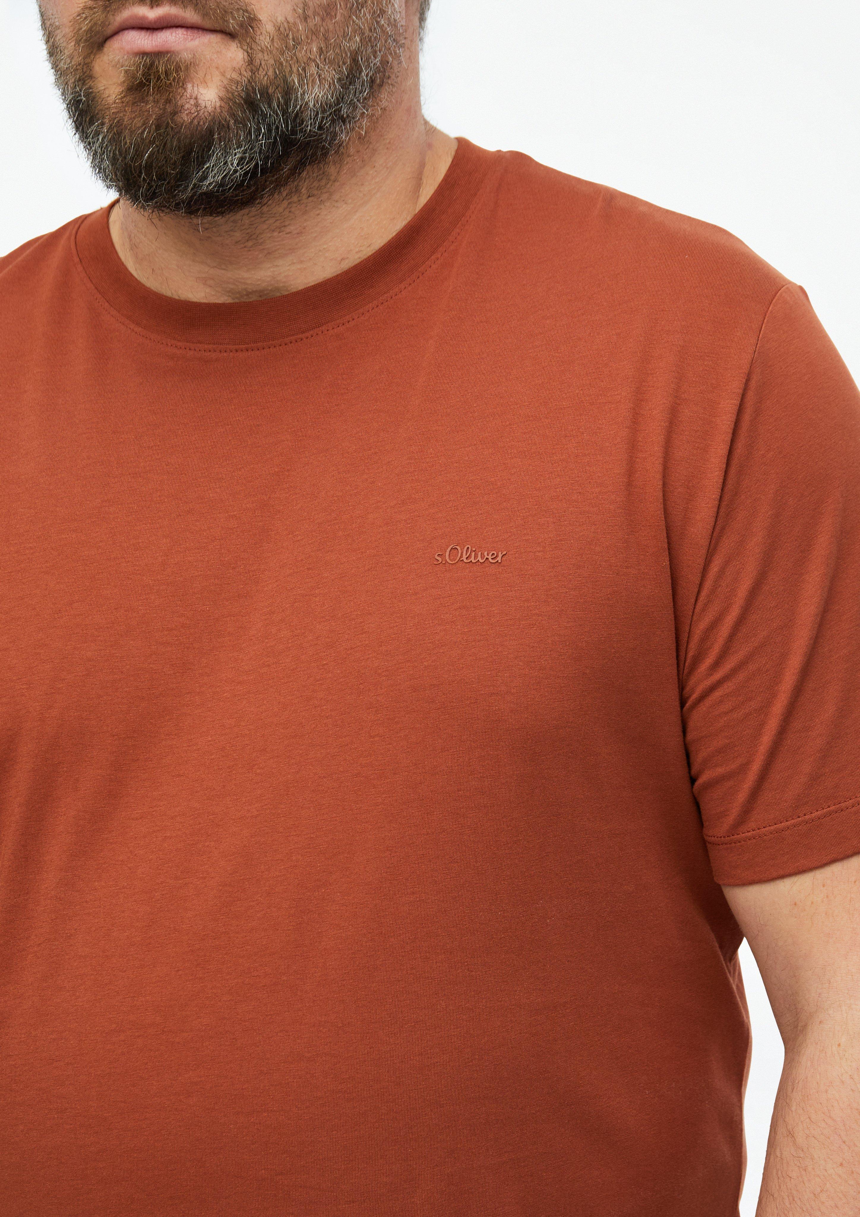 Herren T-Shirt in orange von s.Oliver Men Big Sizes