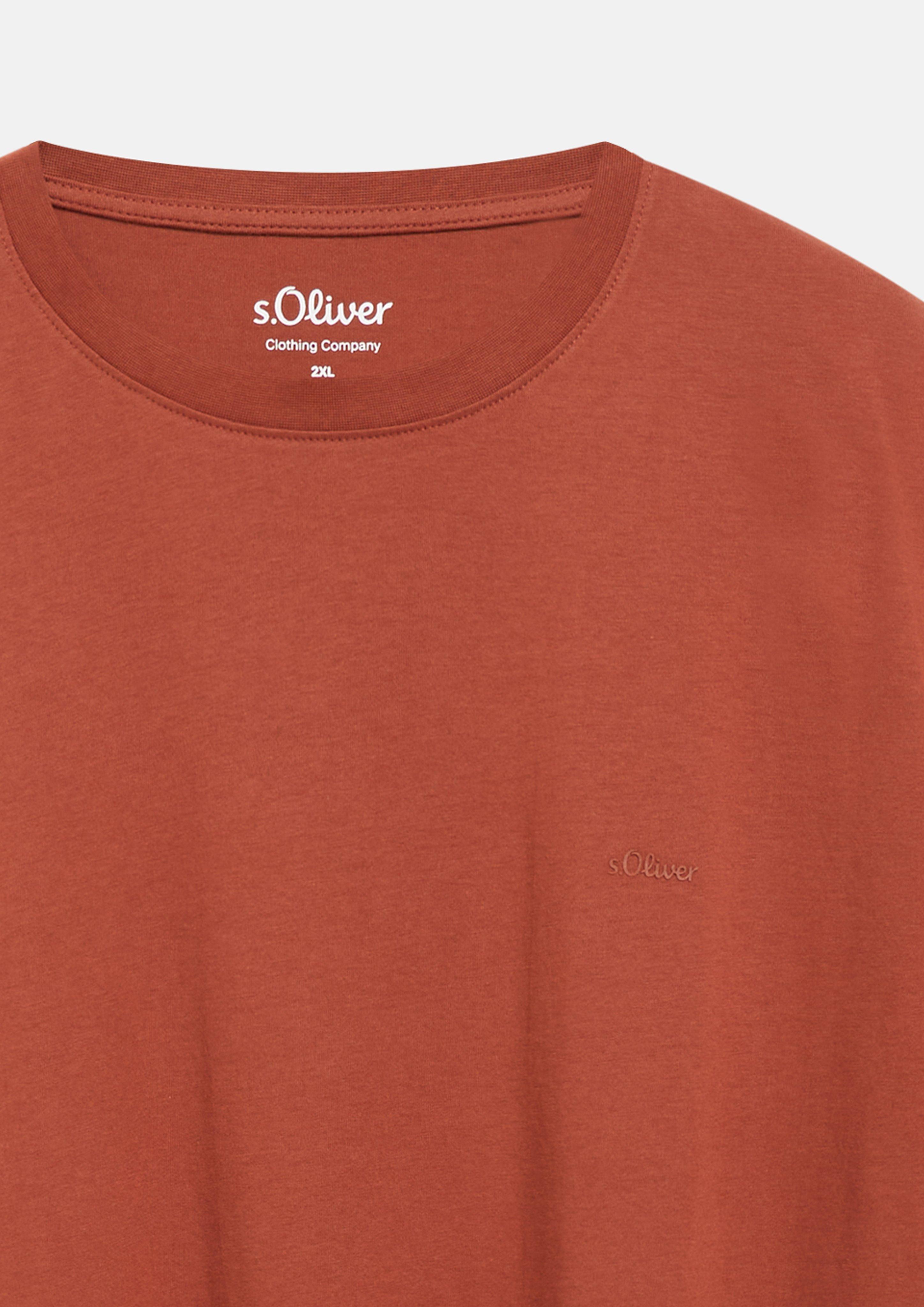 Herren T-Shirt in orange von s.Oliver Men Big Sizes