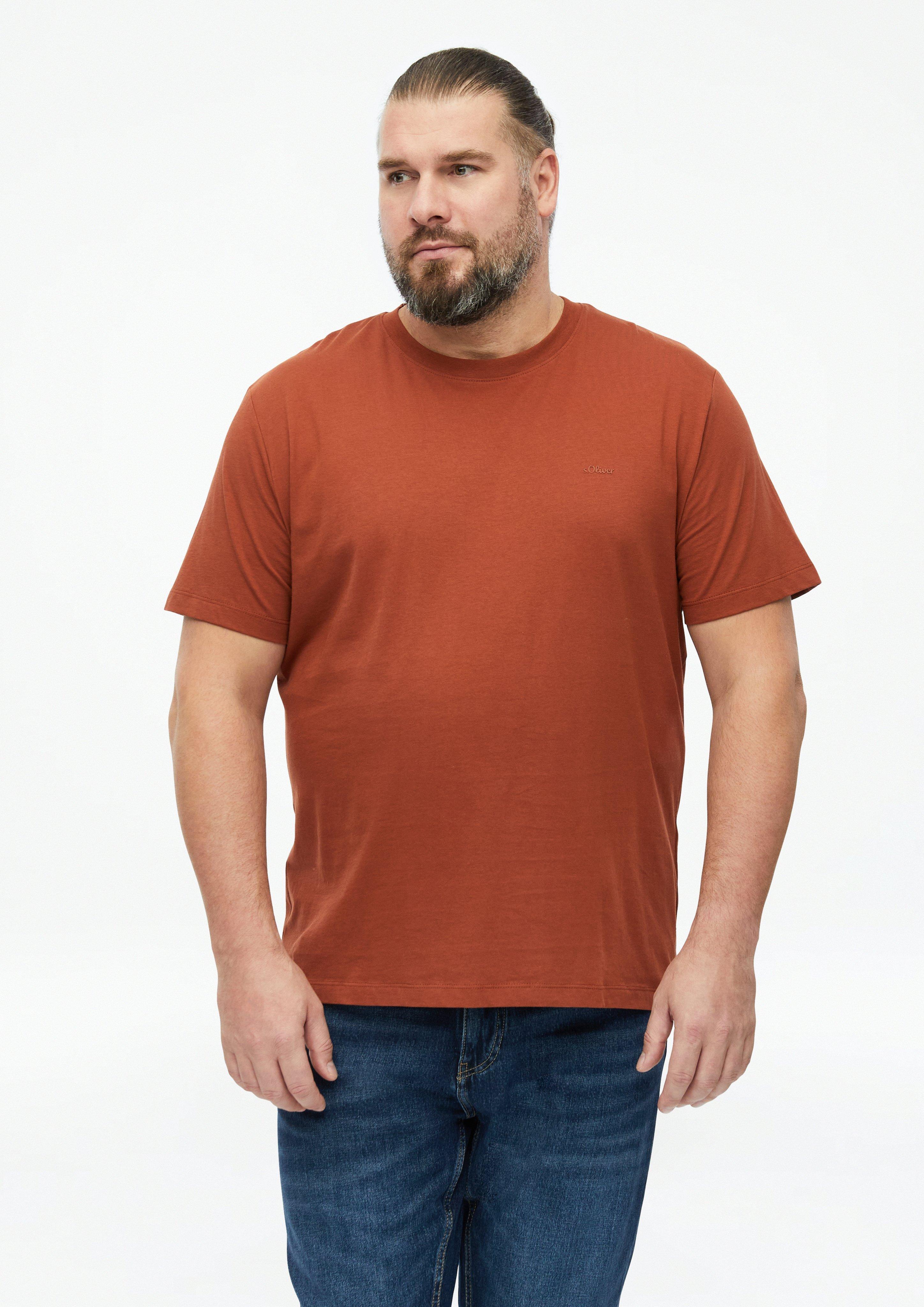 T-Shirt in Farbe terrakotta von s.Oliver Men Big Sizes