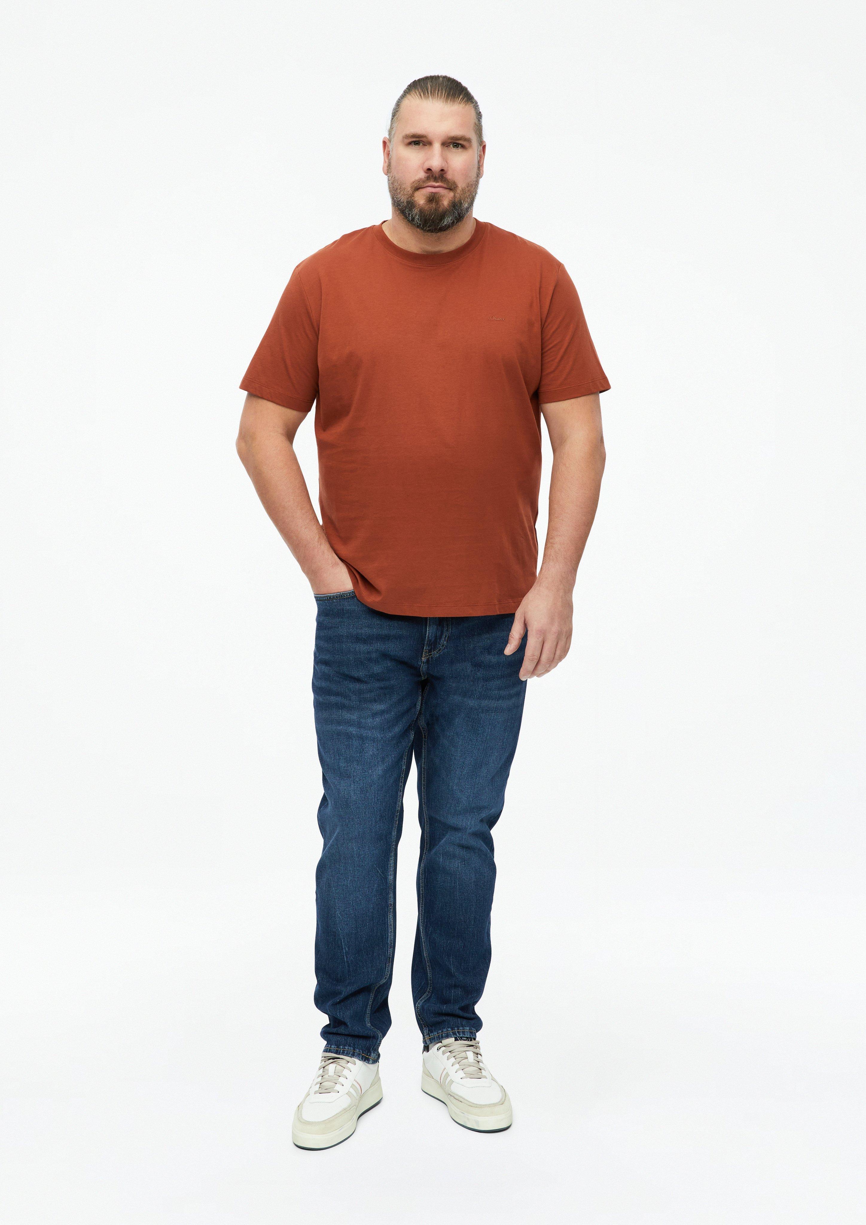 Herren T-Shirt in orange von s.Oliver Men Big Sizes