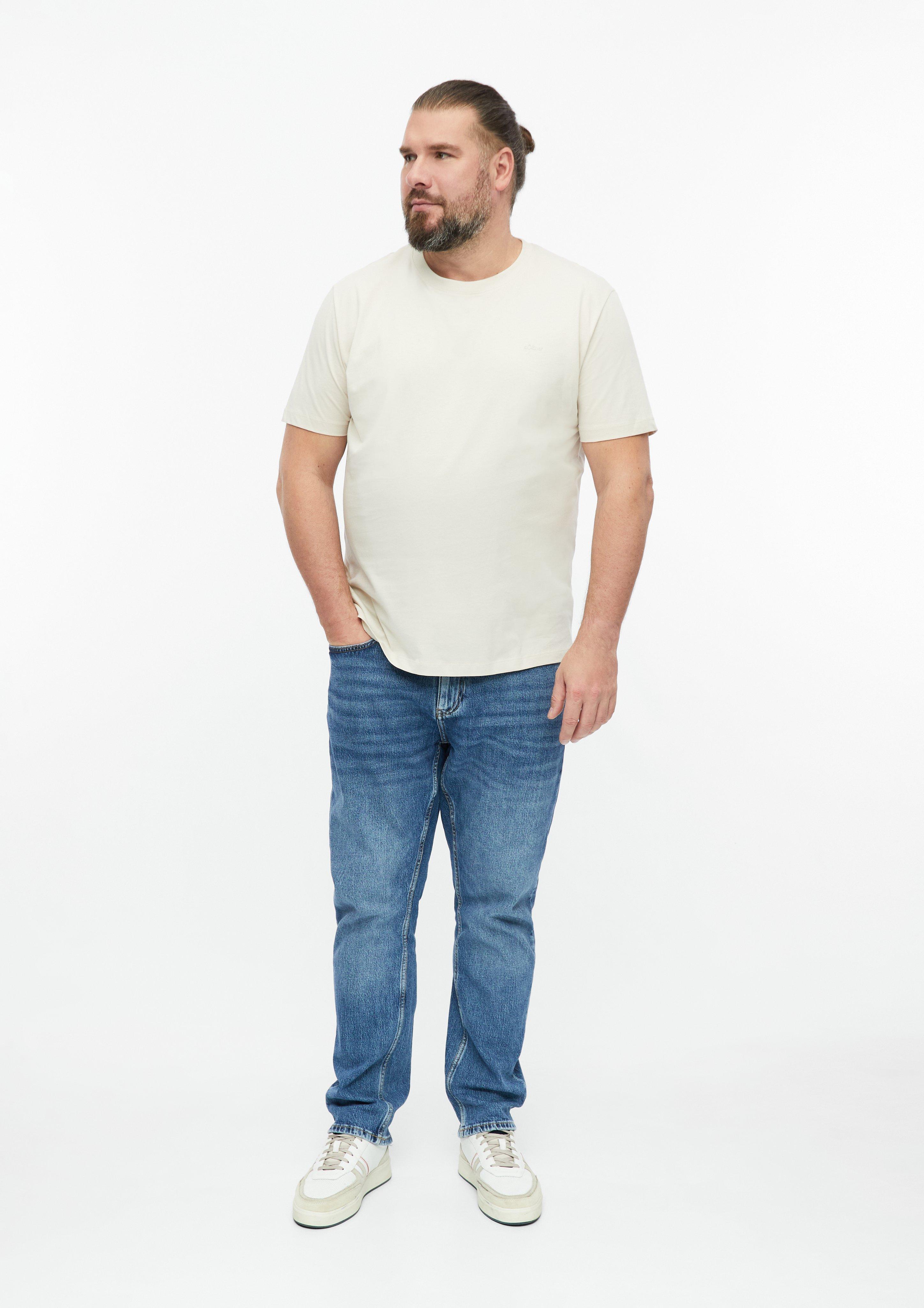 Heren T-shirt in beige van s.Oliver Men Big Sizes
