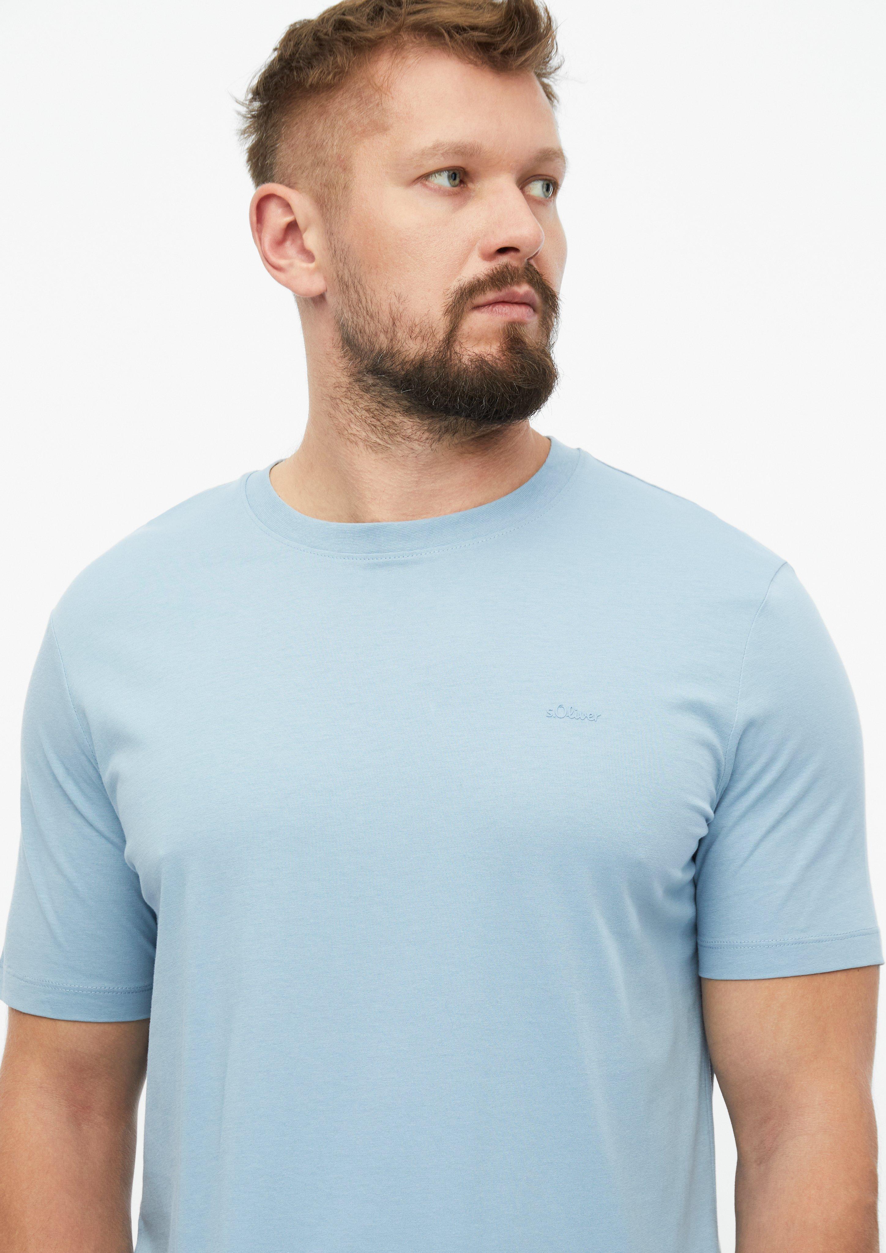 Men T-Shirt in blue by s.Oliver Men Tall Sizes