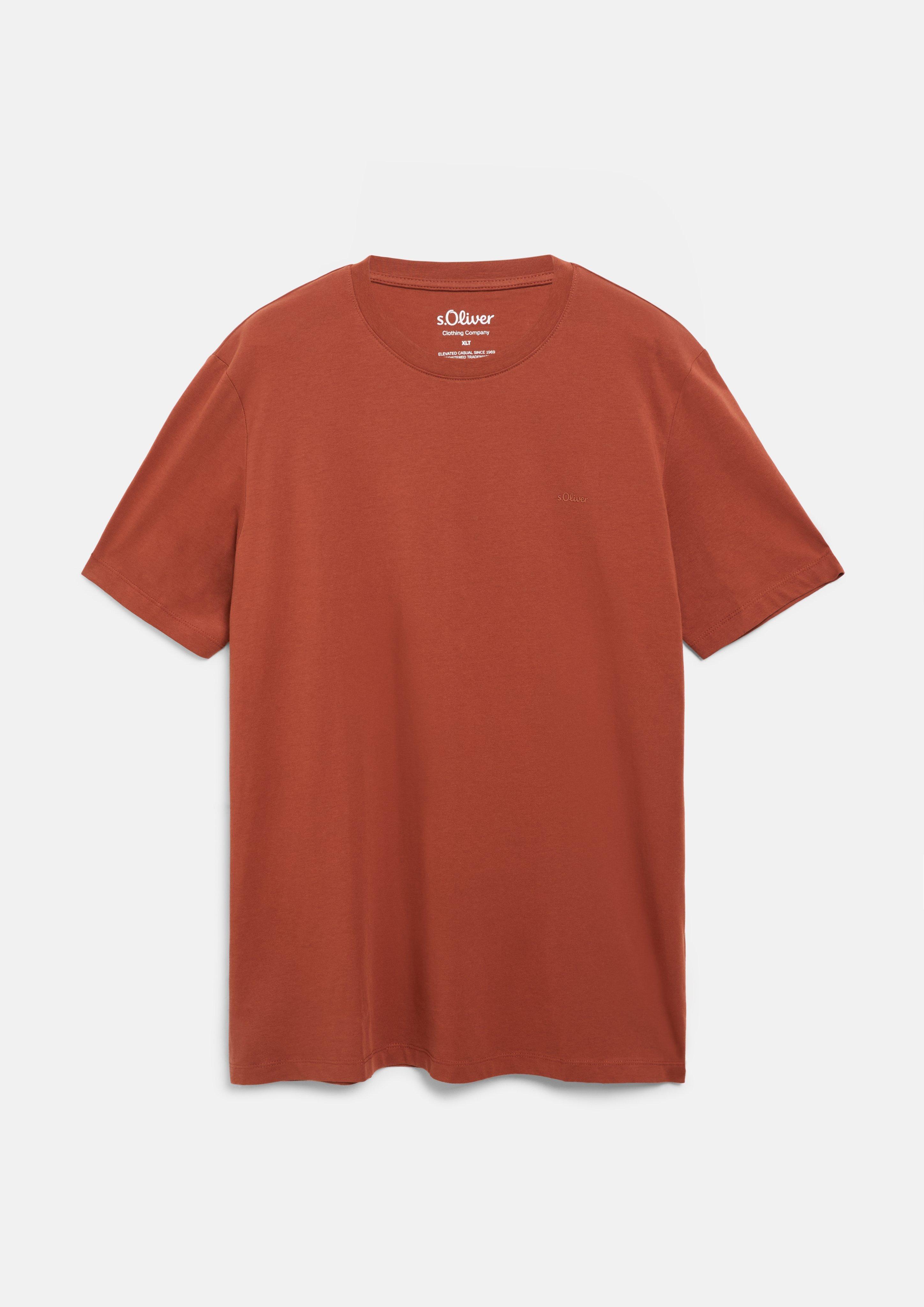 Muškarci Majica kratkih rukav u boji narančasta od s.Oliver Men Tall Sizes
