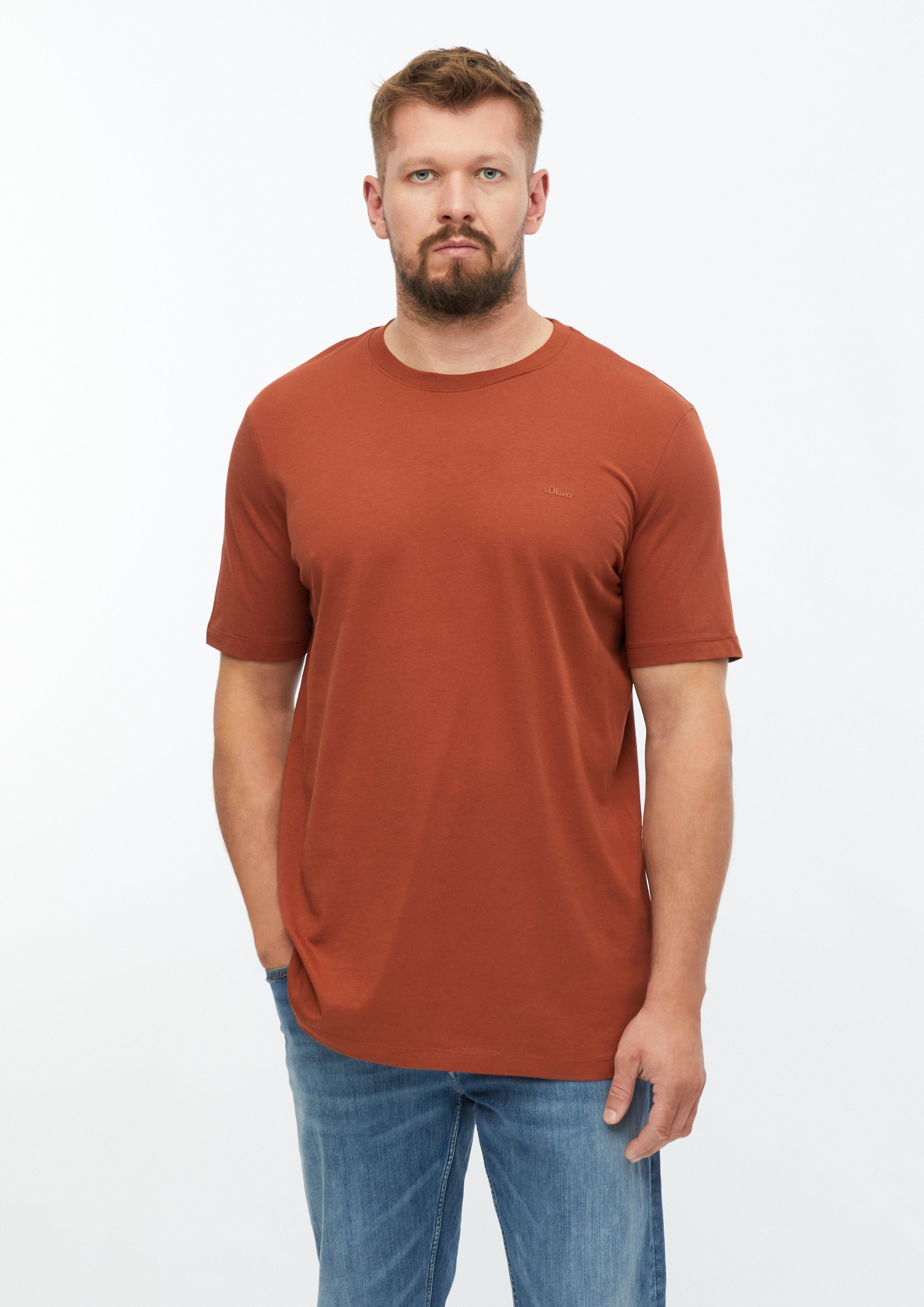 Majica kratkih rukav u boji terakota od s.Oliver Men Tall Sizes