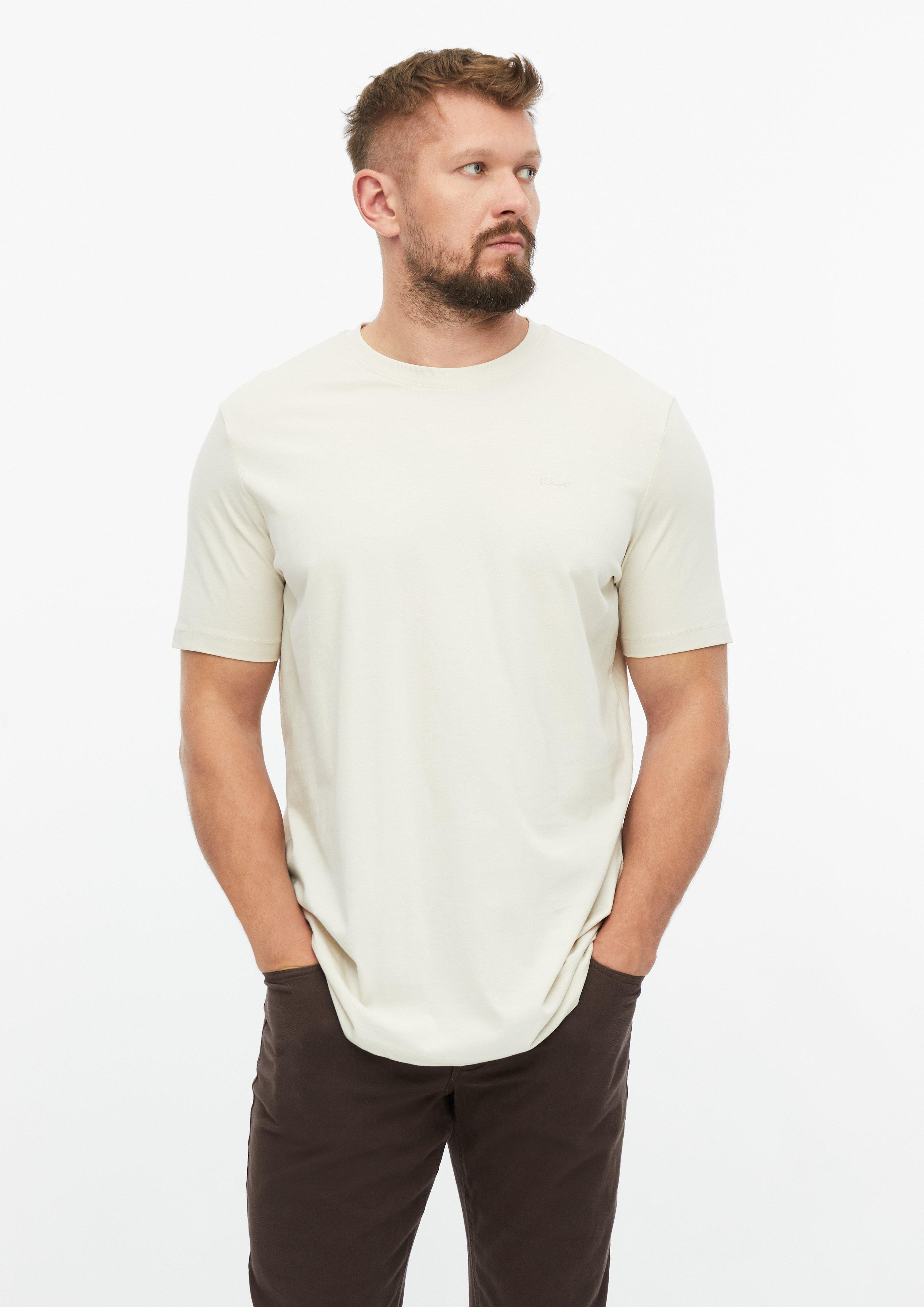 T-shirt en beige clair de s.Oliver Men Tall Sizes