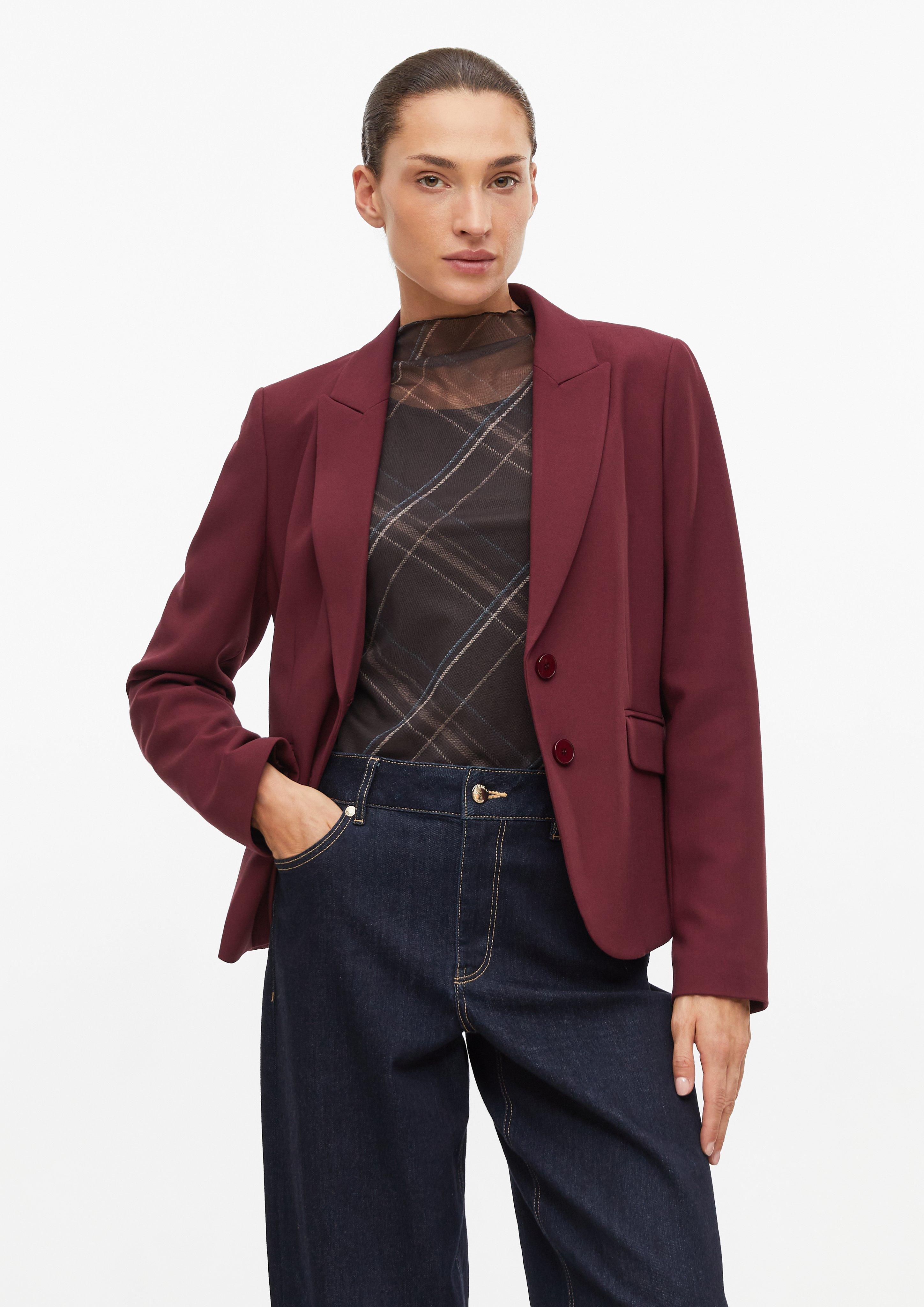 Blazer im Slim Fit in Farbe bordeaux von s.Oliver BLACK LABEL