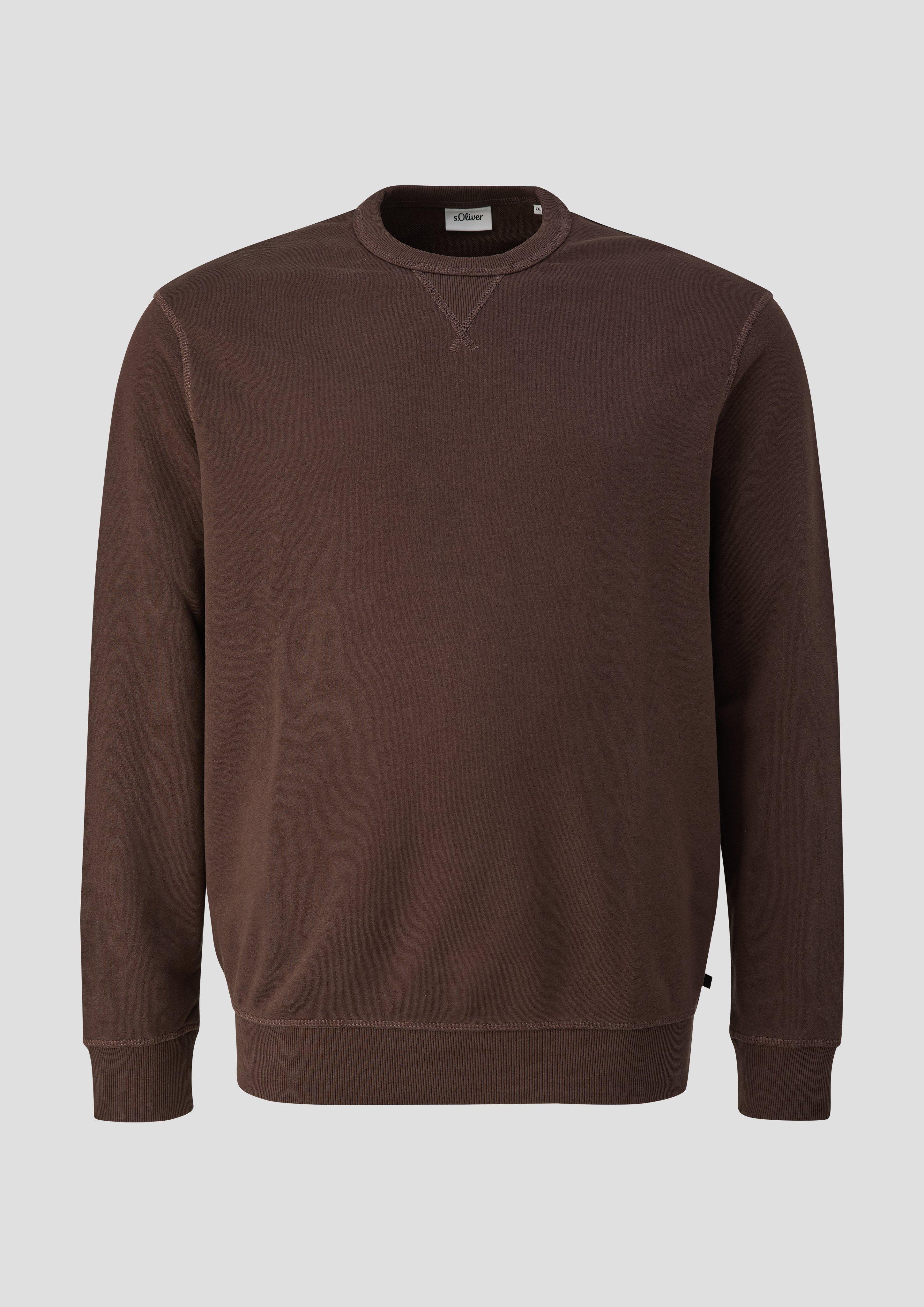 Heren Sweatshirt in bruin van s.Oliver Men Big Sizes