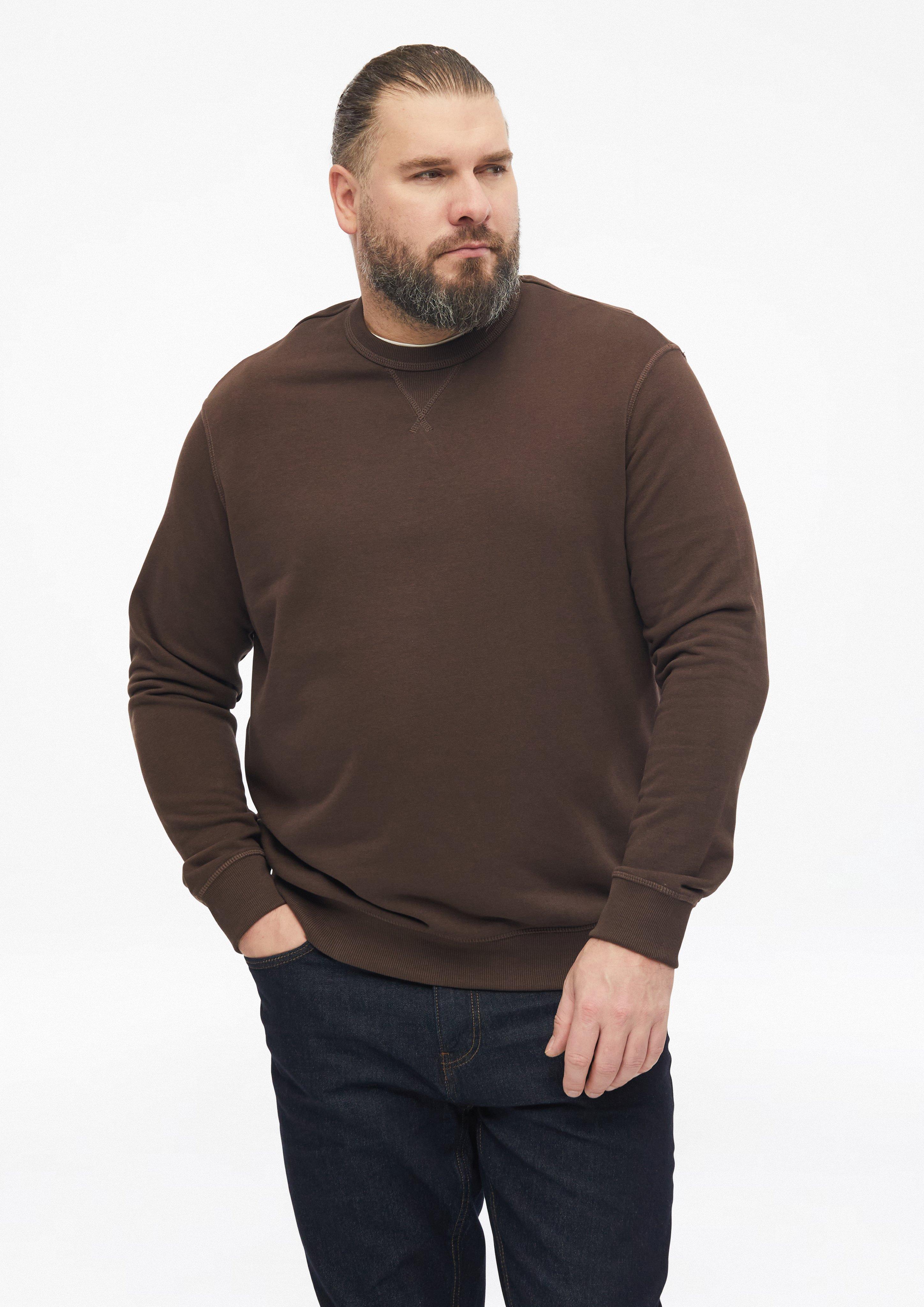 Sportska majica s trokutastim umetkom i rebrastom pasicom u boji tamnosiva od s.Oliver Men Big Sizes
