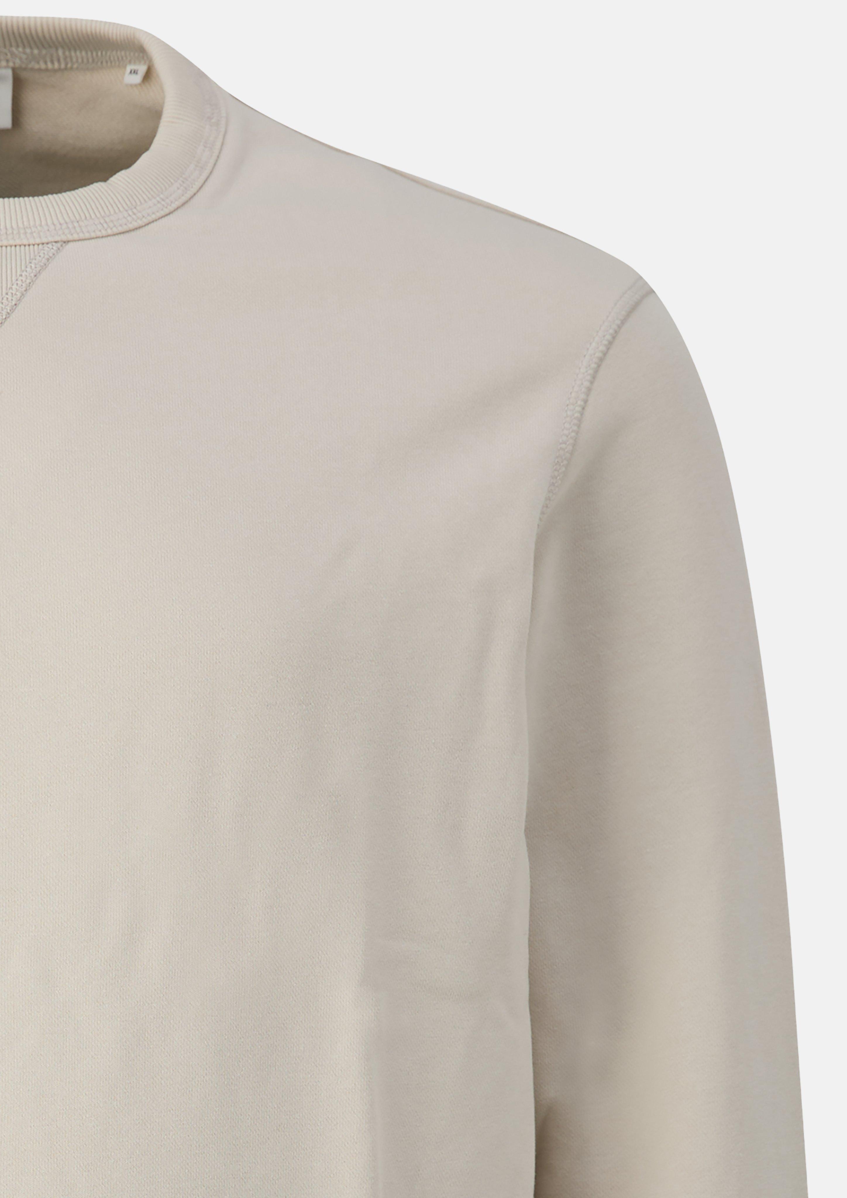 Herren Sweatshirt mit Triangle-Einsatz und Rippbündchen in beige von s.Oliver Men Big Sizes