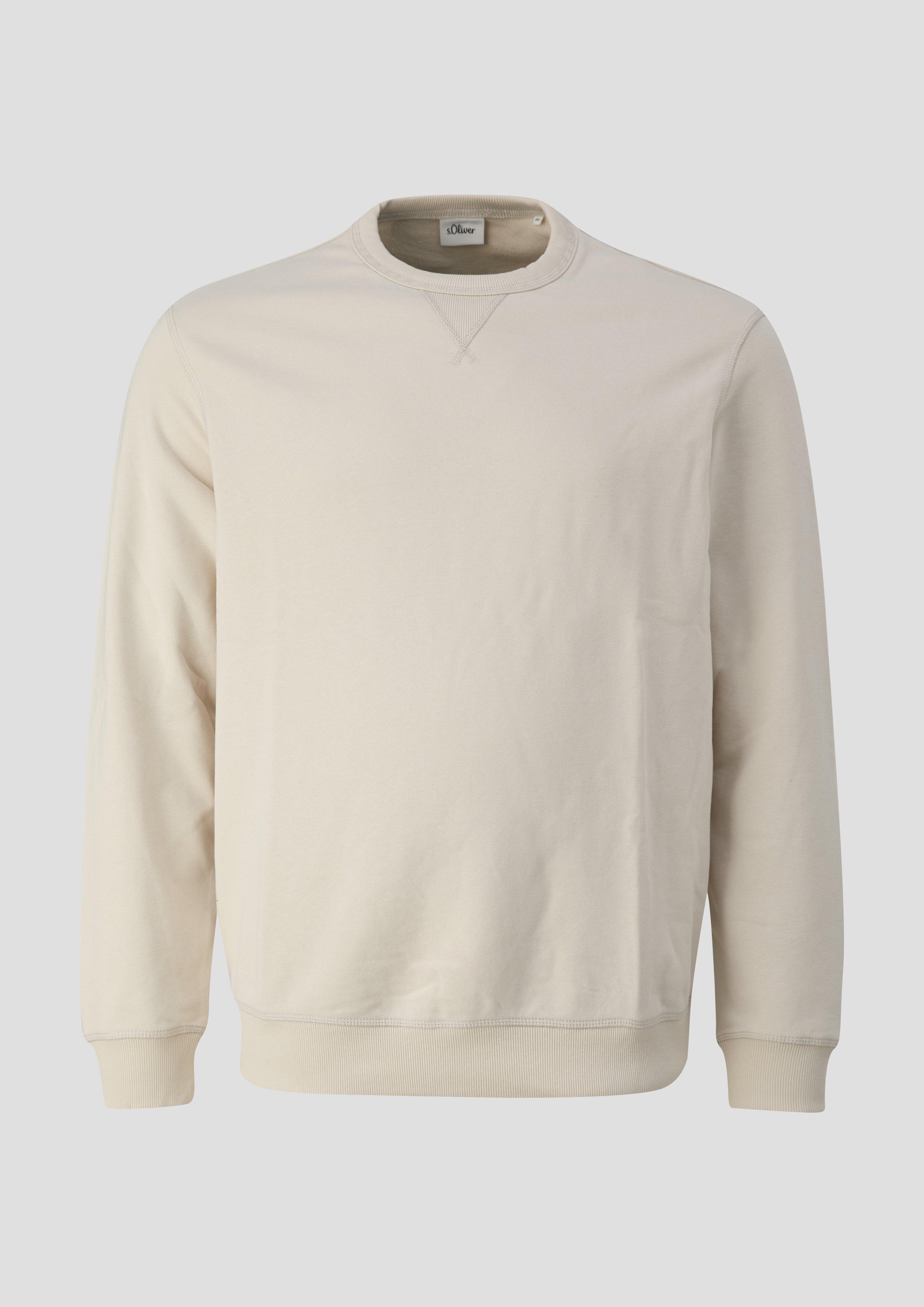 Heren Sweatshirt in beige van s.Oliver Men Big Sizes