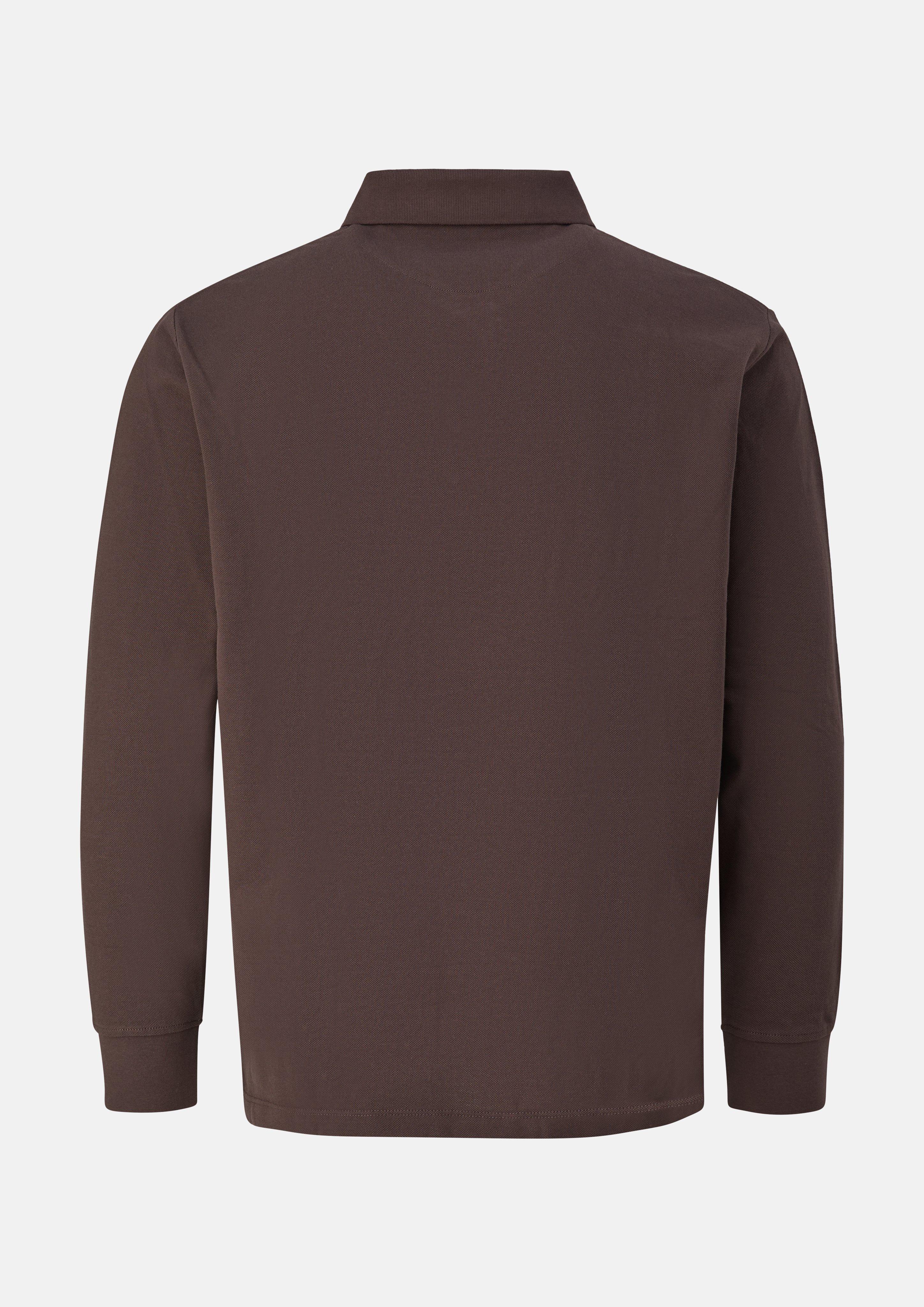 Men Polo Shirt in brown by s.Oliver Men Big Sizes