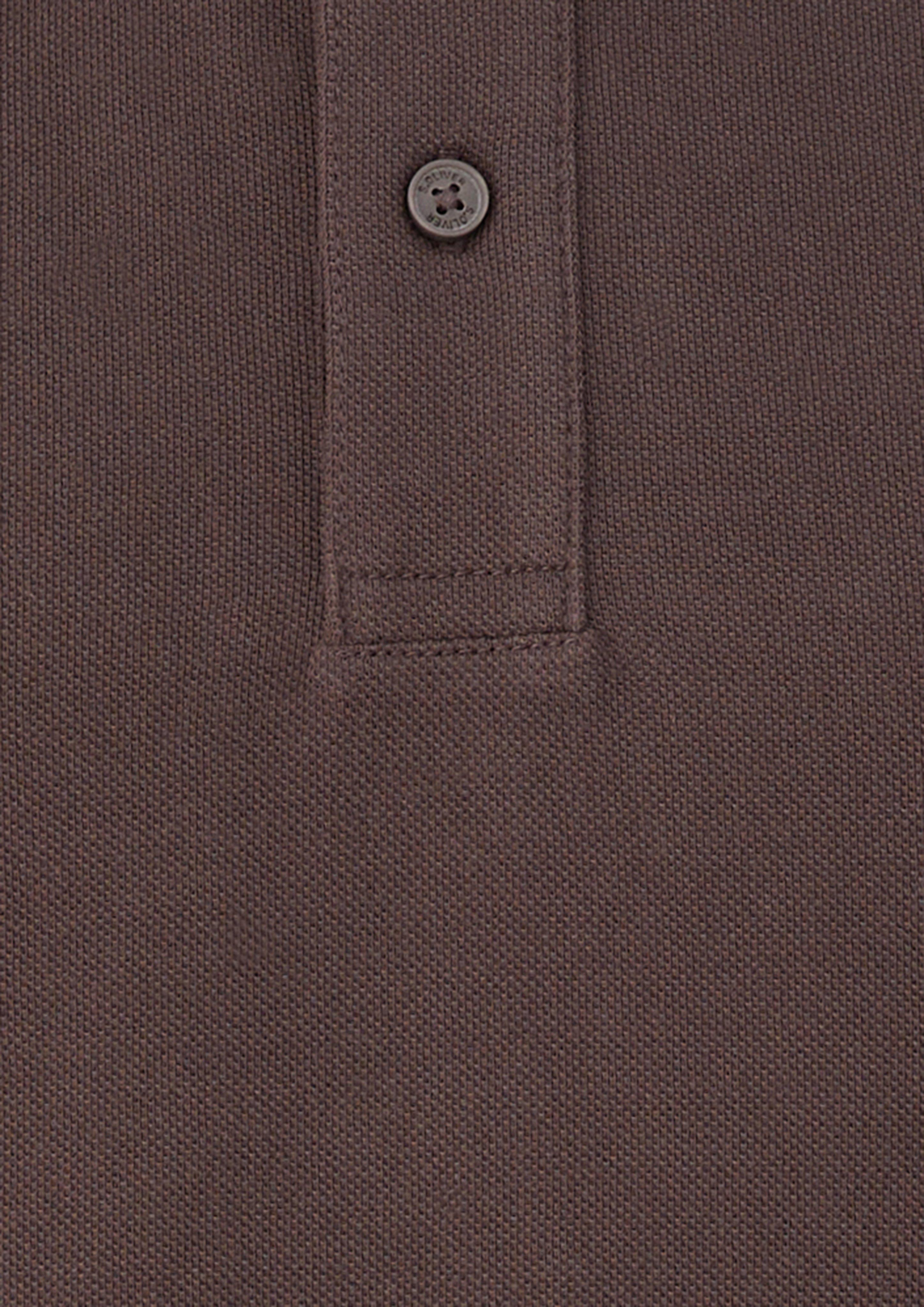 Men Polo Shirt in brown by s.Oliver Men Big Sizes