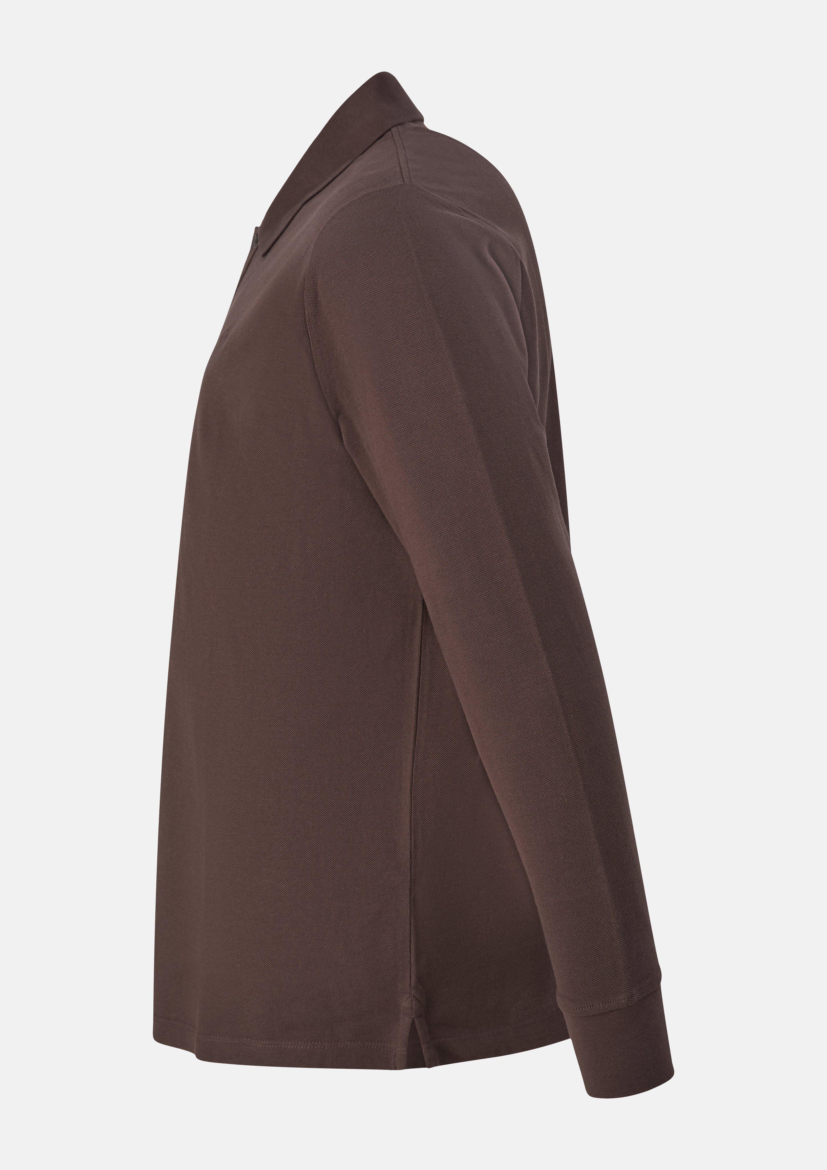 Men Polo Shirt in brown by s.Oliver Men Big Sizes