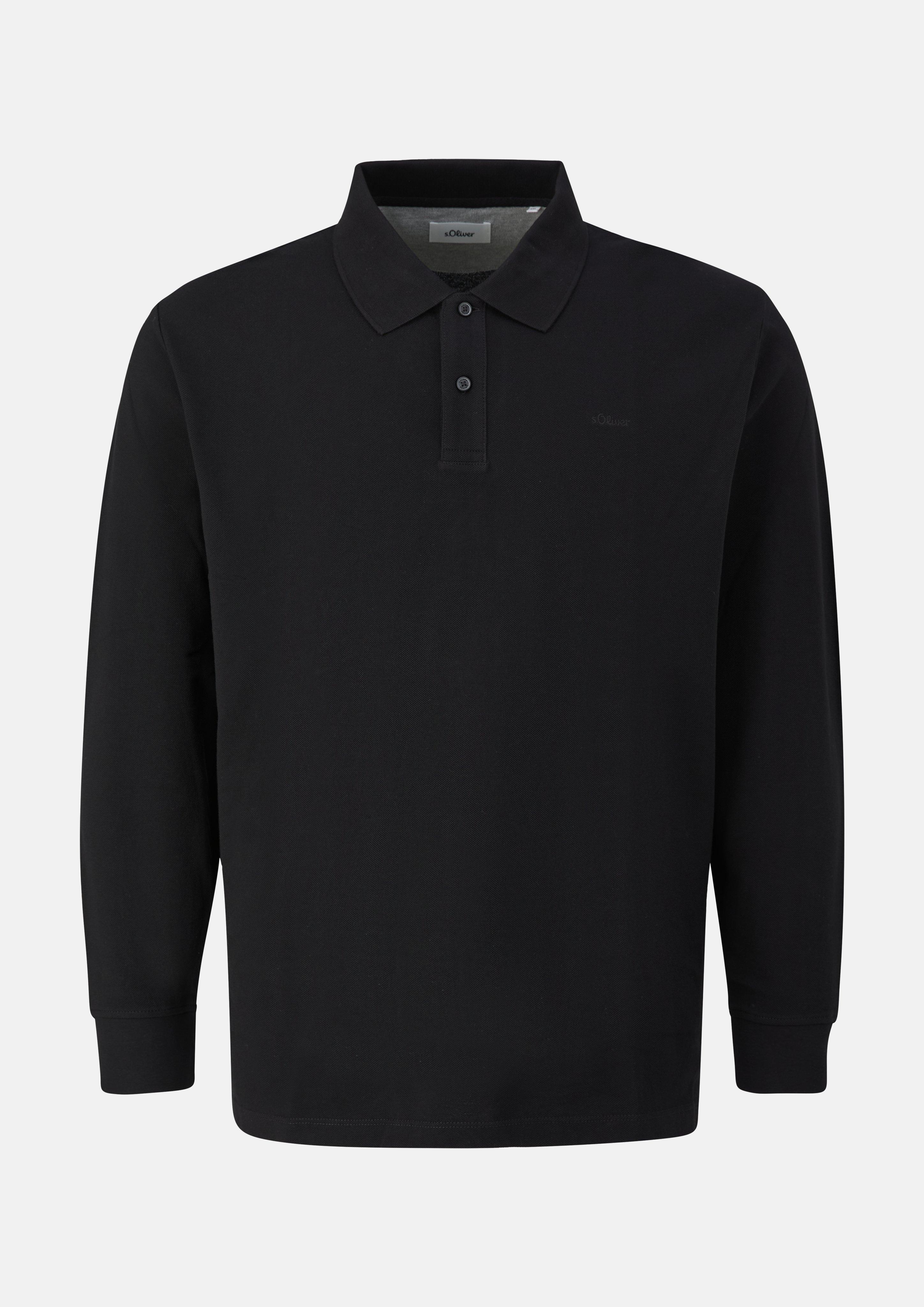 Polo-Shirt in zwart van s.Oliver Men Big Sizes