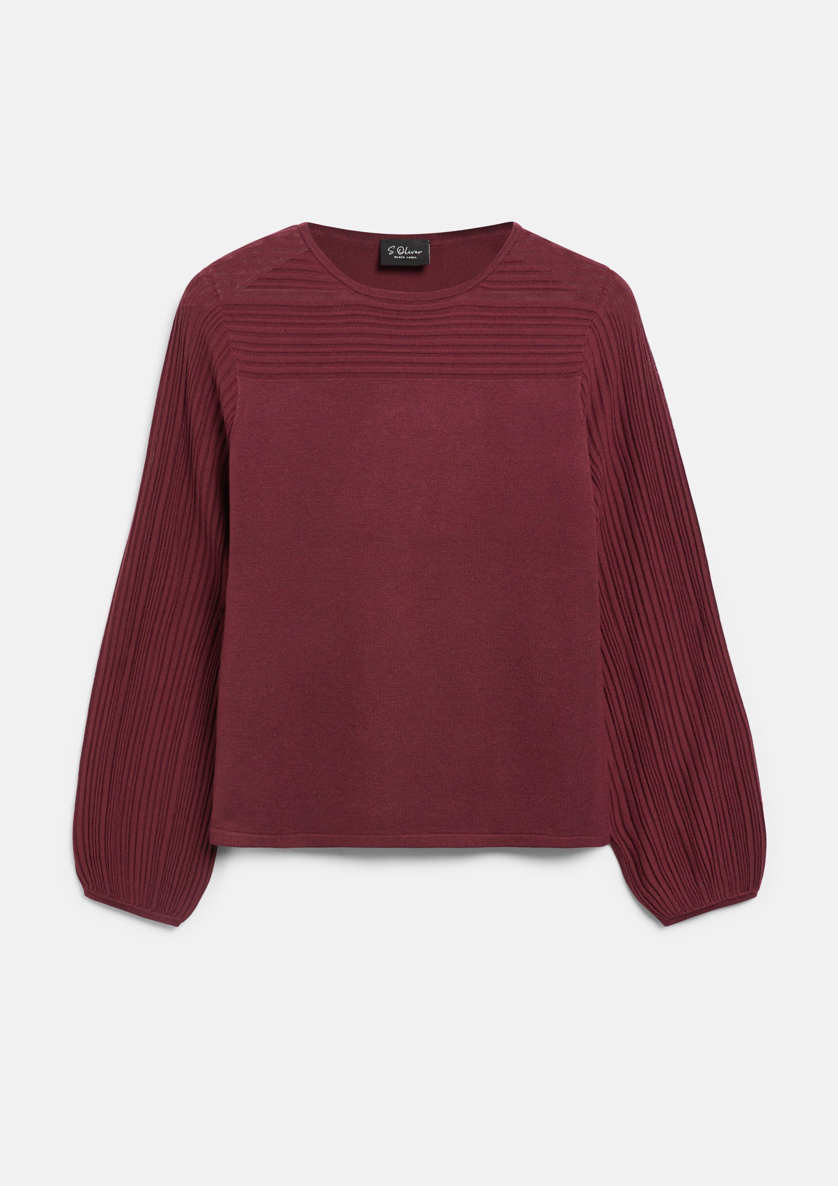 Femmes Pull en tricot en rouge de s.Oliver BLACK LABEL