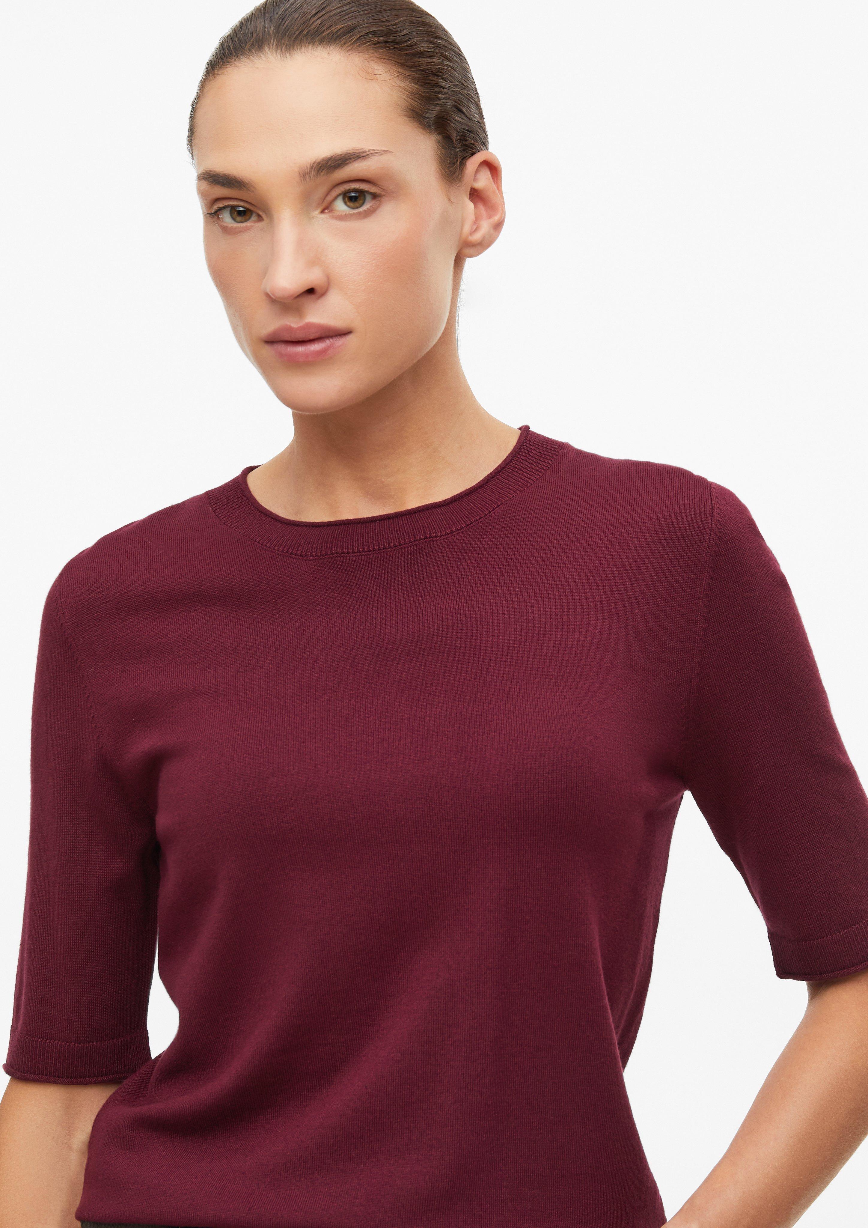 Kobiety Sweter z krótkim rękawem z cienkiej dzianiny w kolorze czerwony od s.Oliver BLACK LABEL