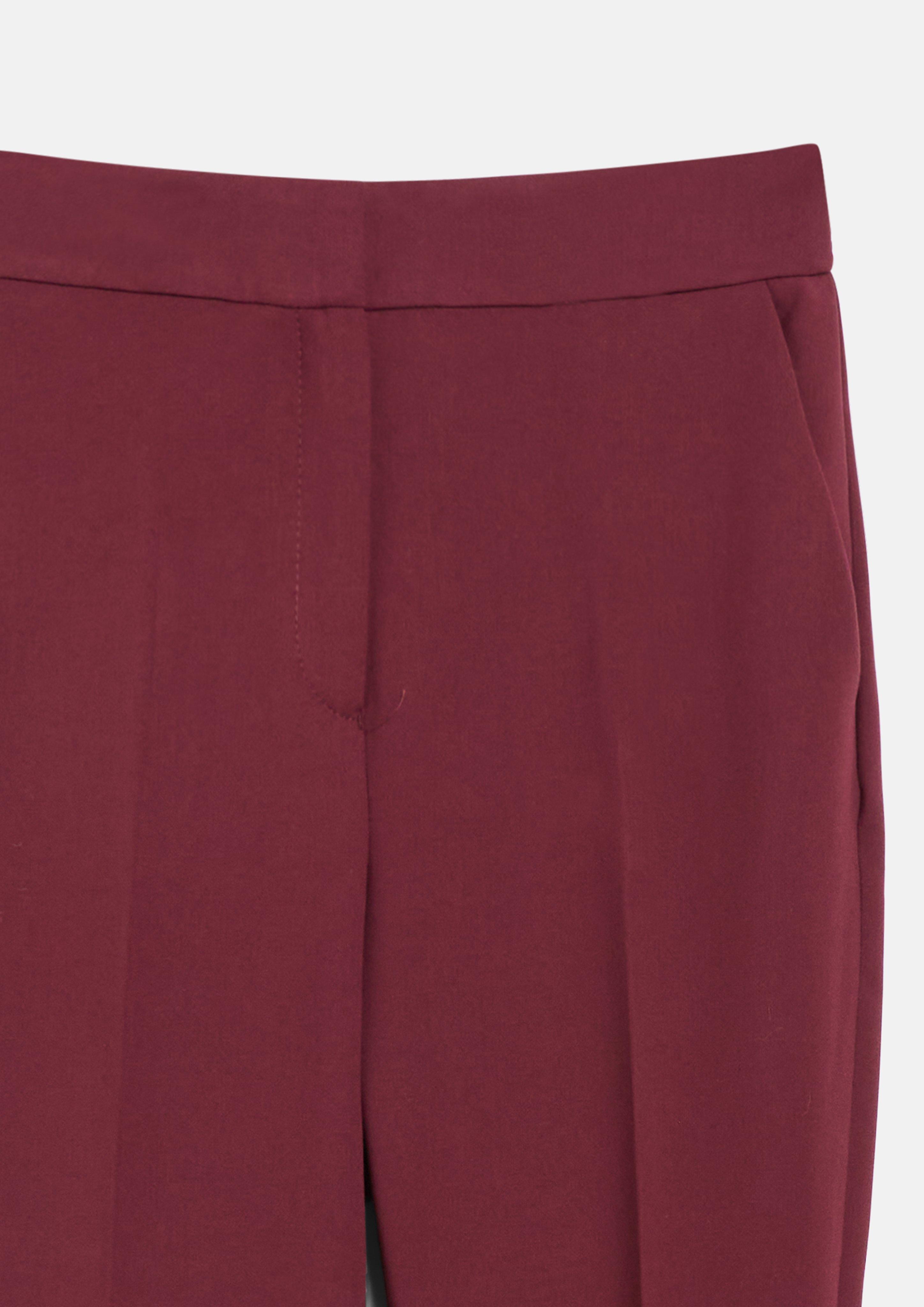 Damen Cigarette-Pants mit Elastikbund in rot von s.Oliver BLACK LABEL