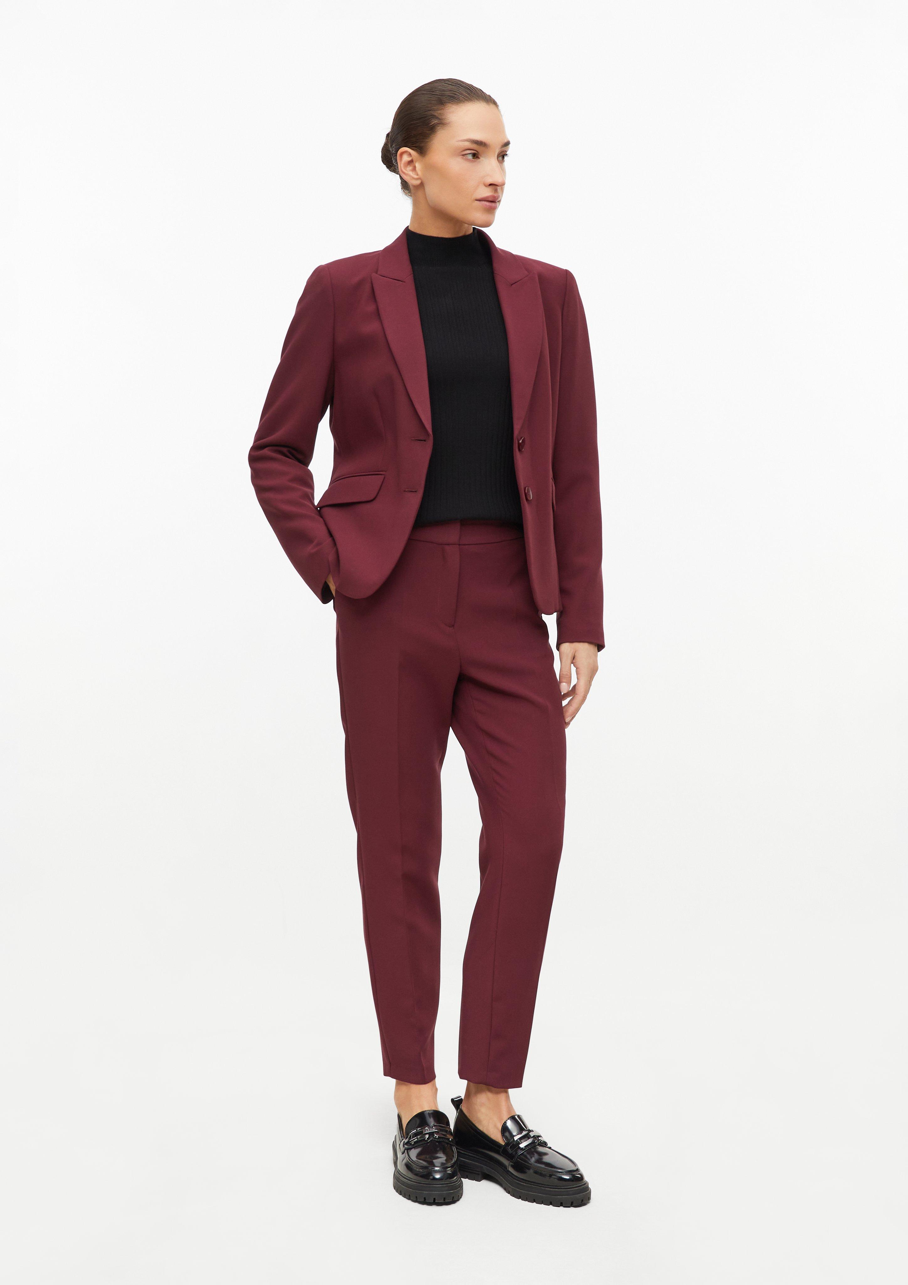 Damen Cigarette-Pants mit Elastikbund in rot von s.Oliver BLACK LABEL