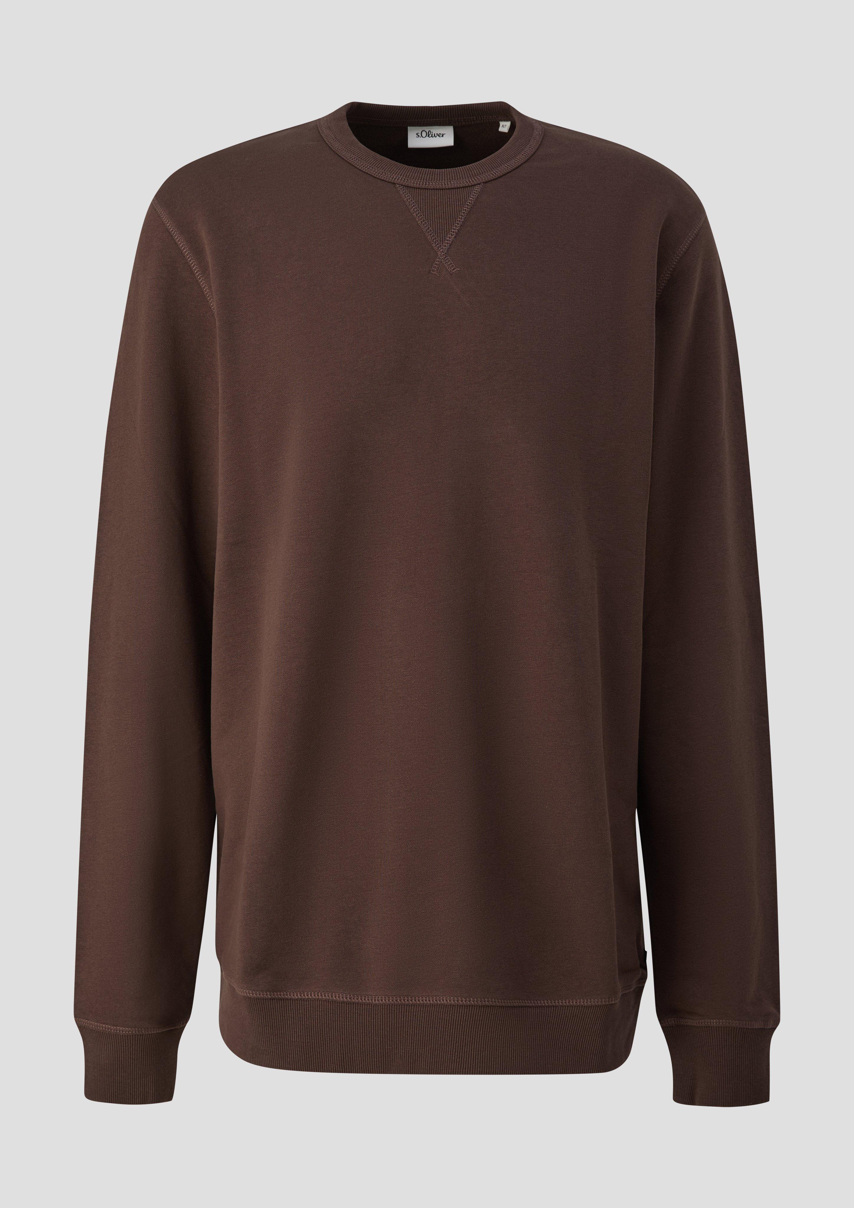Sweat-shirt en marron foncé de s.Oliver Men Tall Sizes