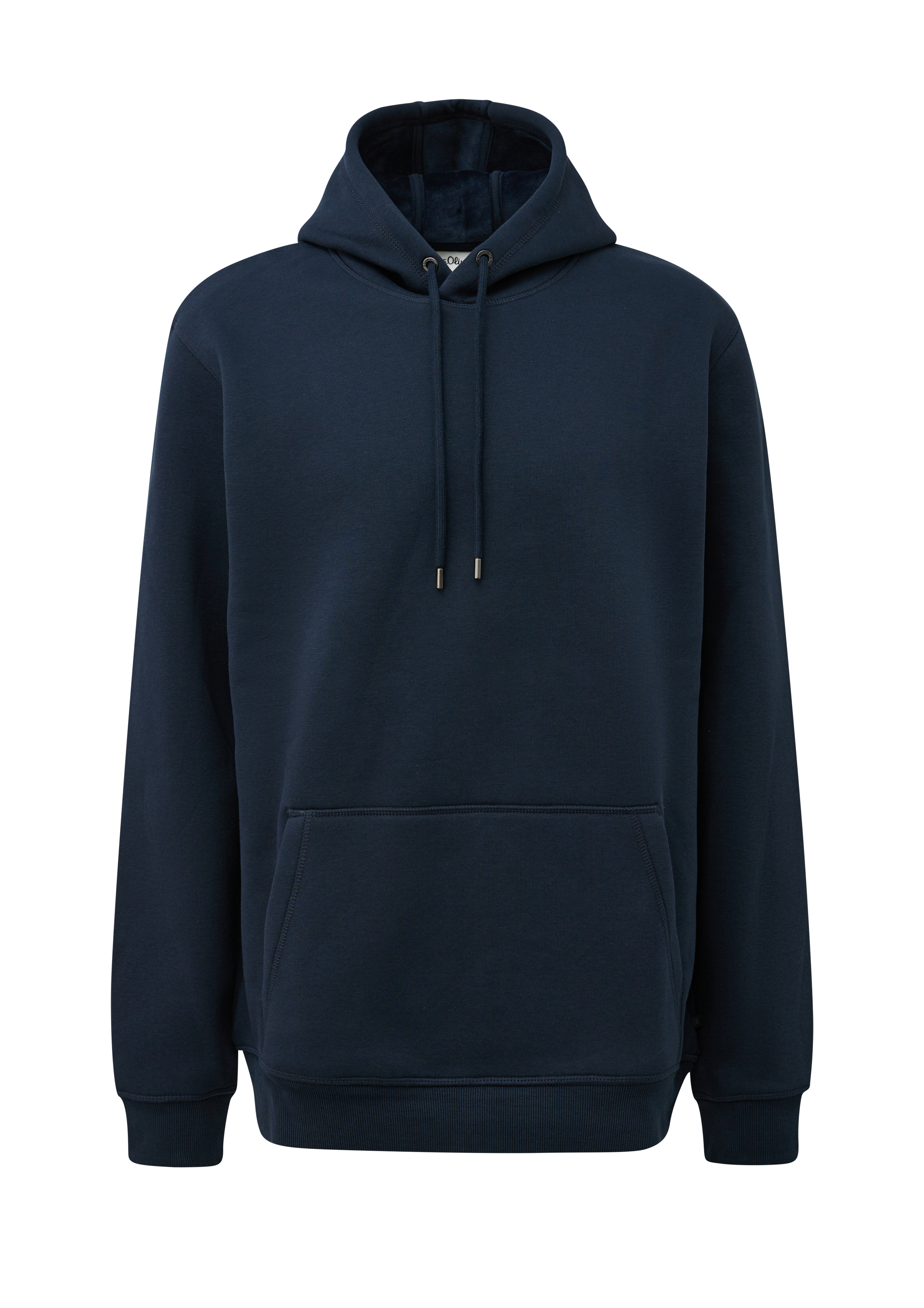 Hoodie met dubbele stoflaag in moderne pasvorm en zachte voering