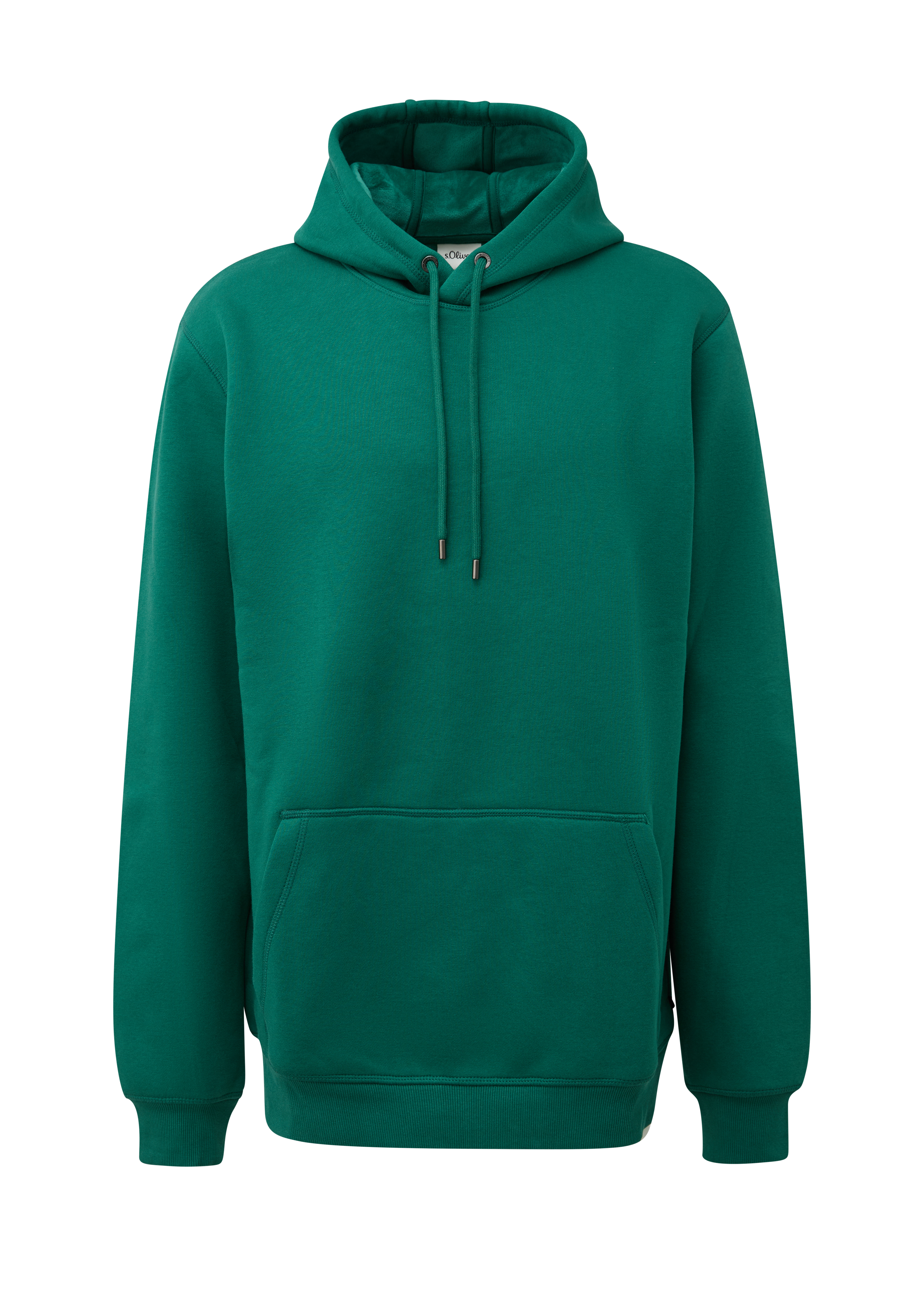 Hoodie met dubbele stoflaag in moderne pasvorm en zachte voering