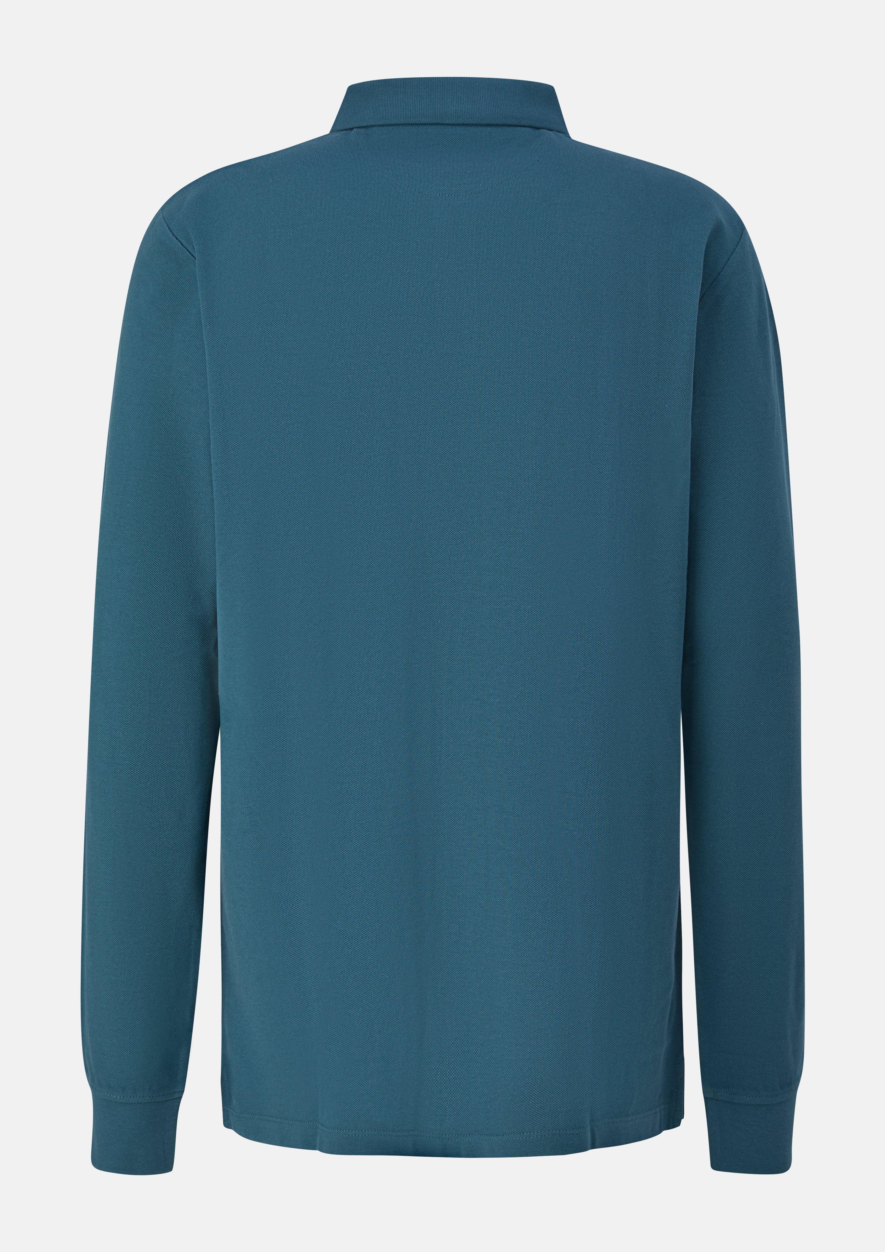 Heren Polo-Shirt in blauw van s.Oliver Men Tall Sizes