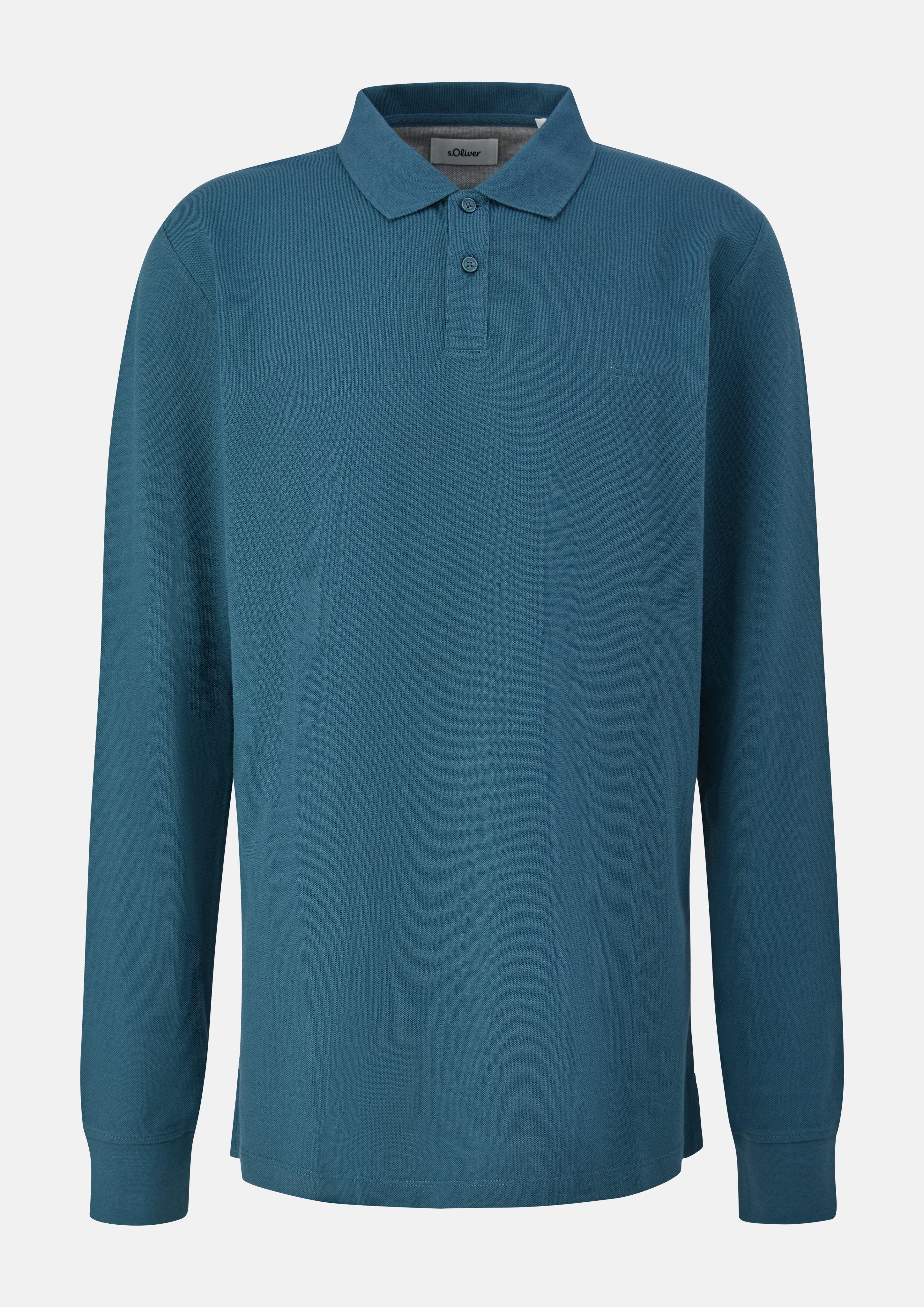 Polo-Shirt in blauw van s.Oliver Men Tall Sizes