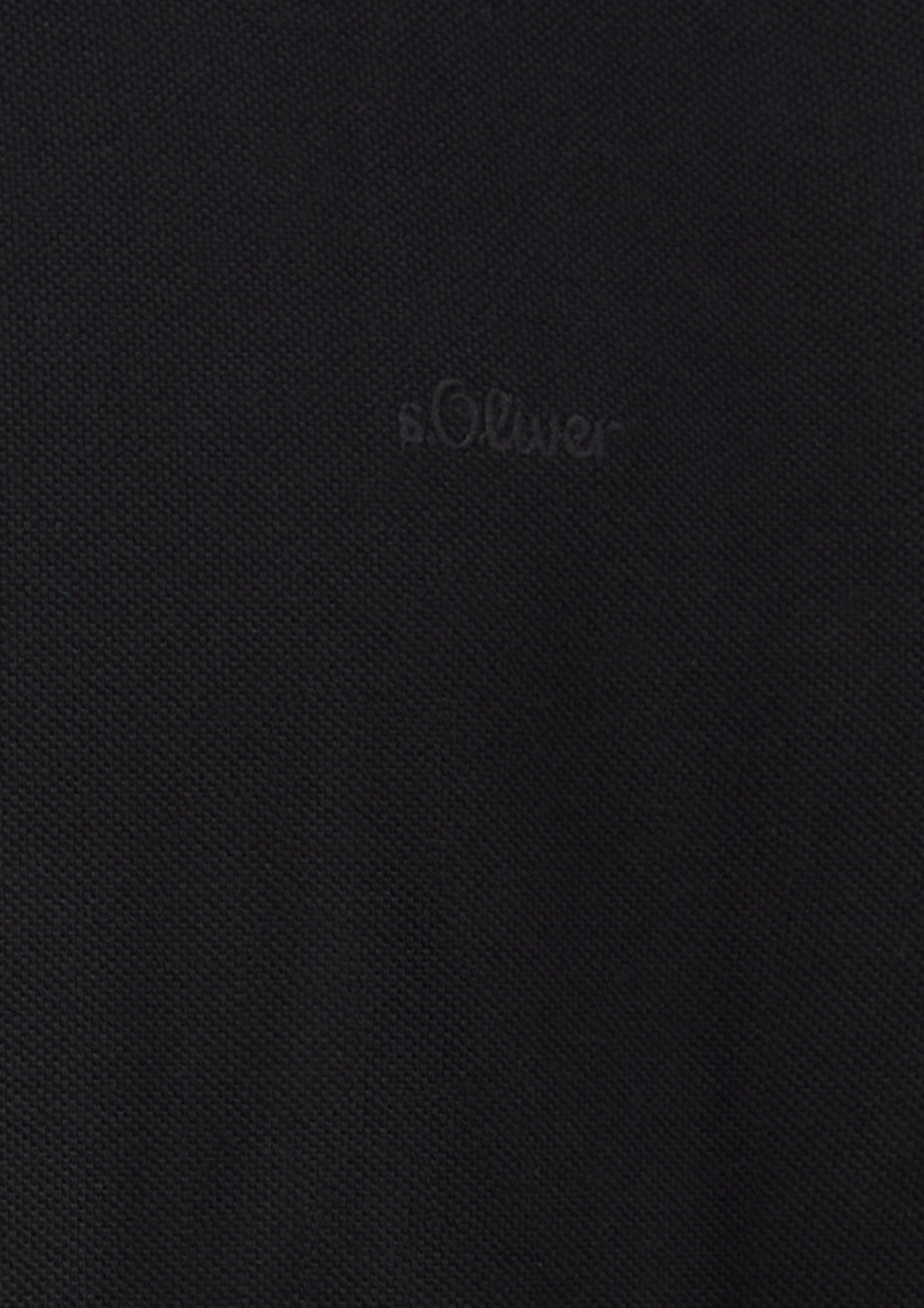 Hommes Polo en noir de s.Oliver Men Tall Sizes