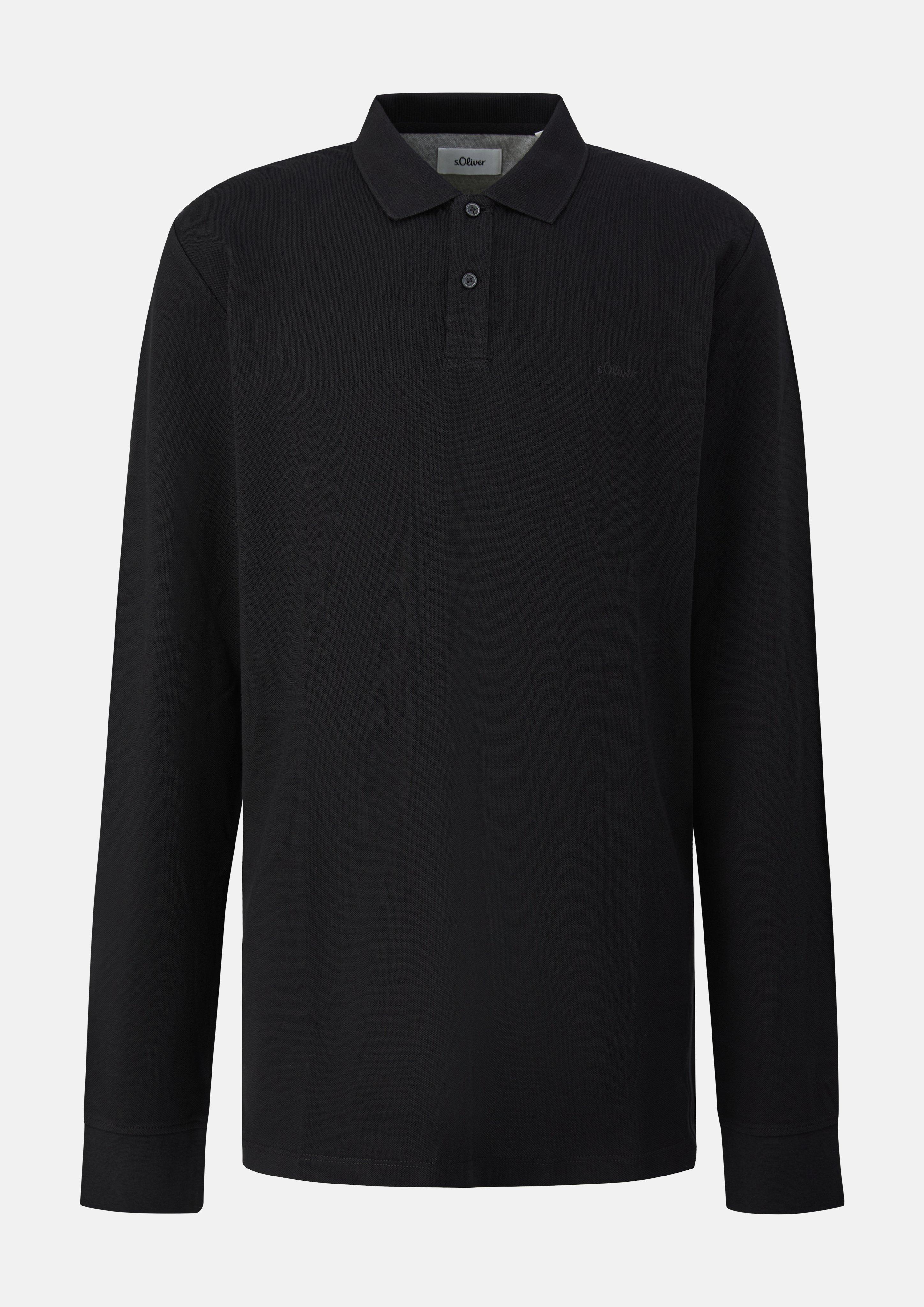 Hommes Polo en noir de s.Oliver Men Tall Sizes